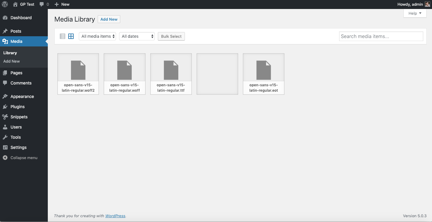 Imagen [7] - Tutorial completo sobre el alojamiento local de fuentes en GeneratePress Theme: mejora la velocidad de carga y la protección de la privacidad