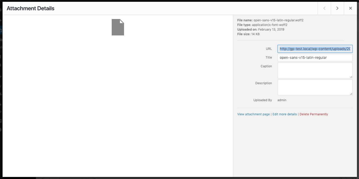 Imagen [8] - Tutorial completo sobre el alojamiento local de fuentes en GeneratePress Theme: mejora de la velocidad de carga y protección de la privacidad