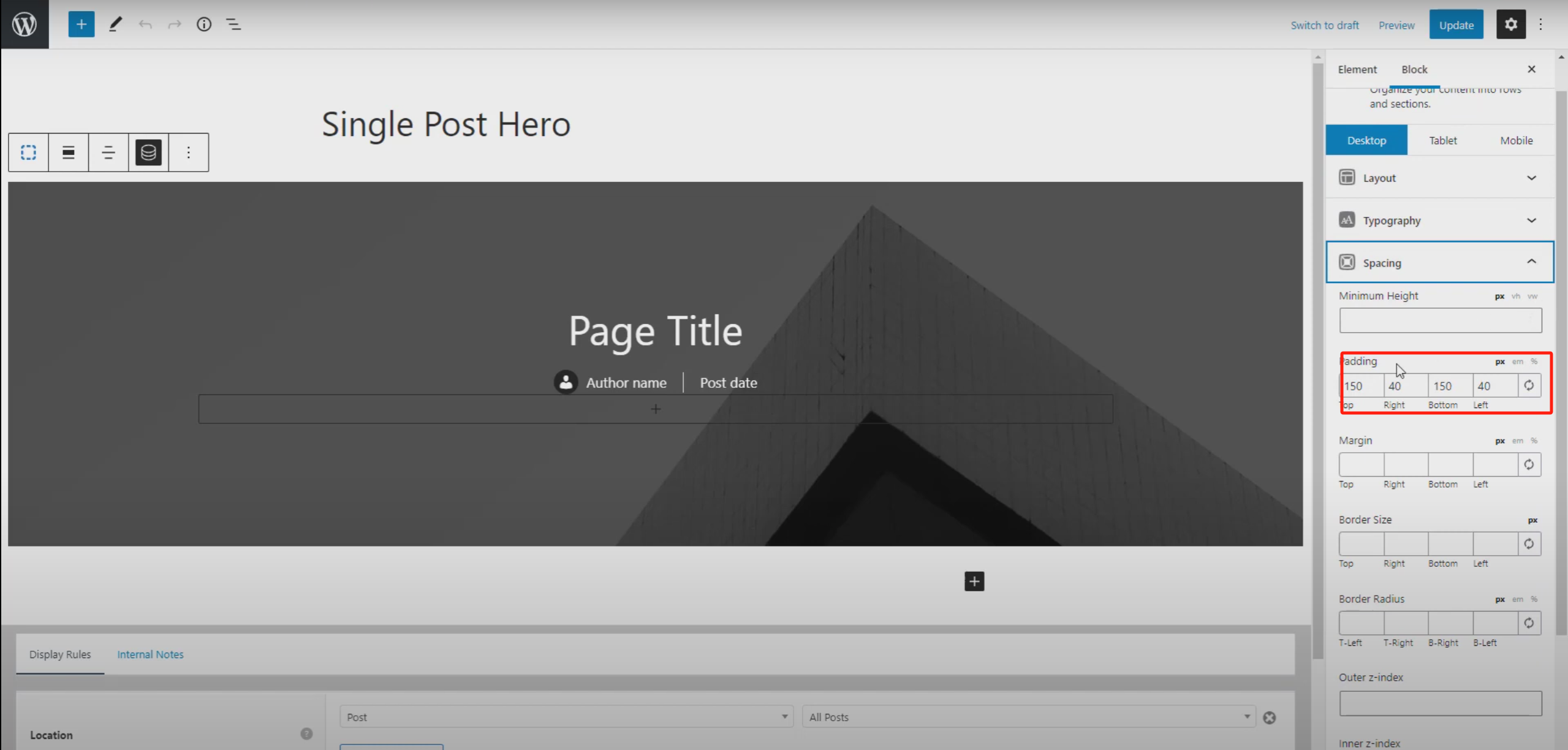 图片[2]-利用GeneratePress Premium实现页眉与页面英雄区块无缝合并，打造专业首页设计