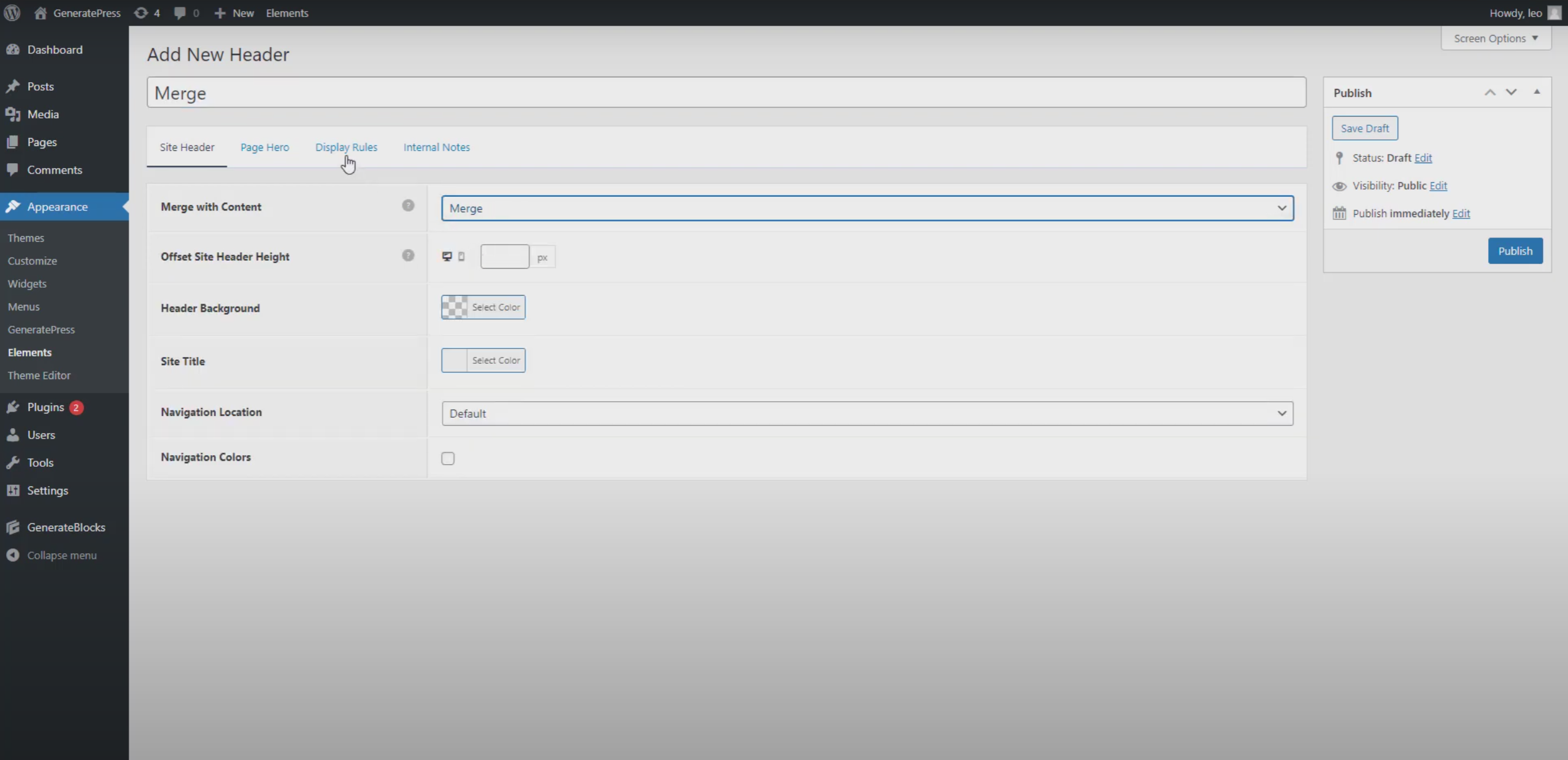 图片[4]-利用GeneratePress Premium实现页眉与页面英雄区块无缝合并，打造专业首页设计
