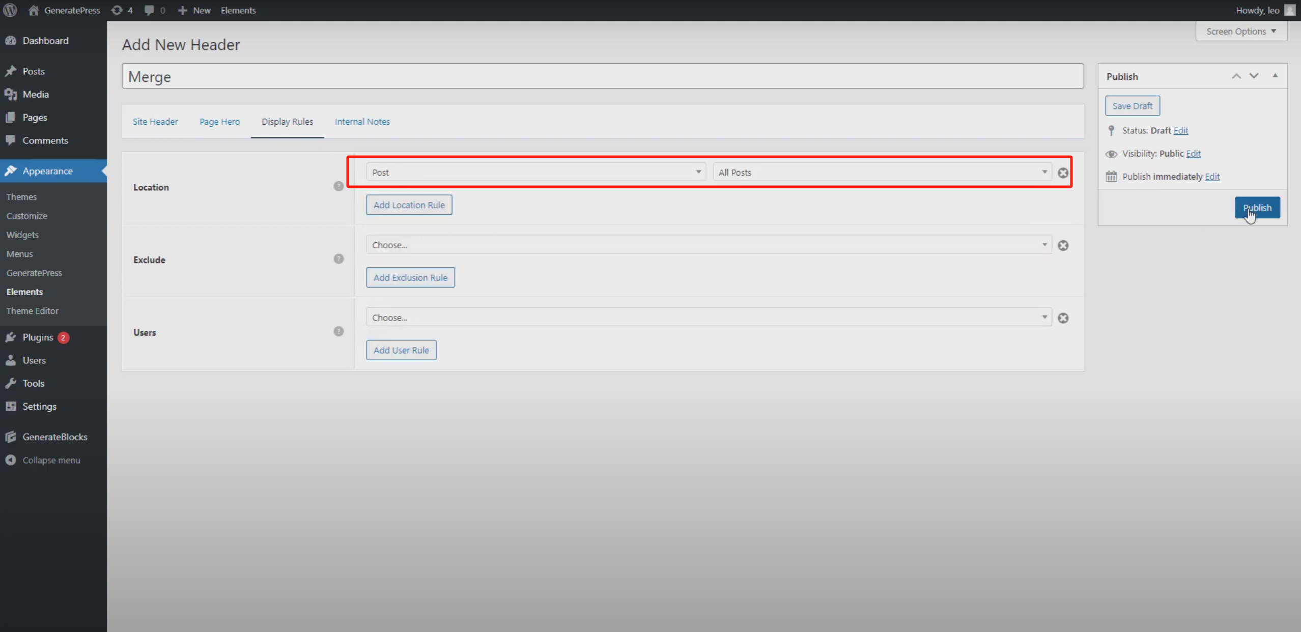 图片[5]-利用GeneratePress Premium实现页眉与页面英雄区块无缝合并，打造专业首页设计