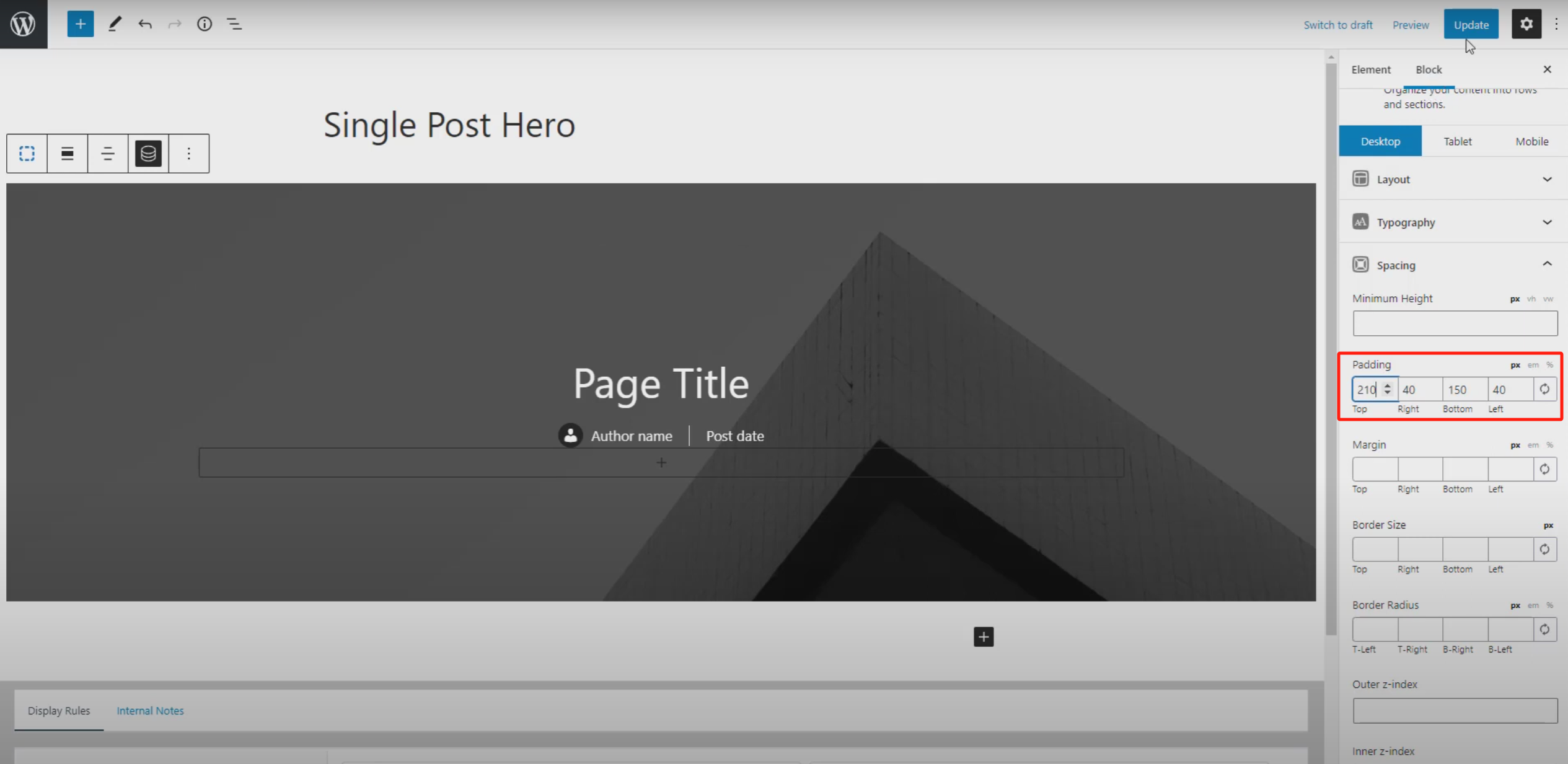 图片[8]-利用GeneratePress Premium实现页眉与页面英雄区块无缝合并，打造专业首页设计