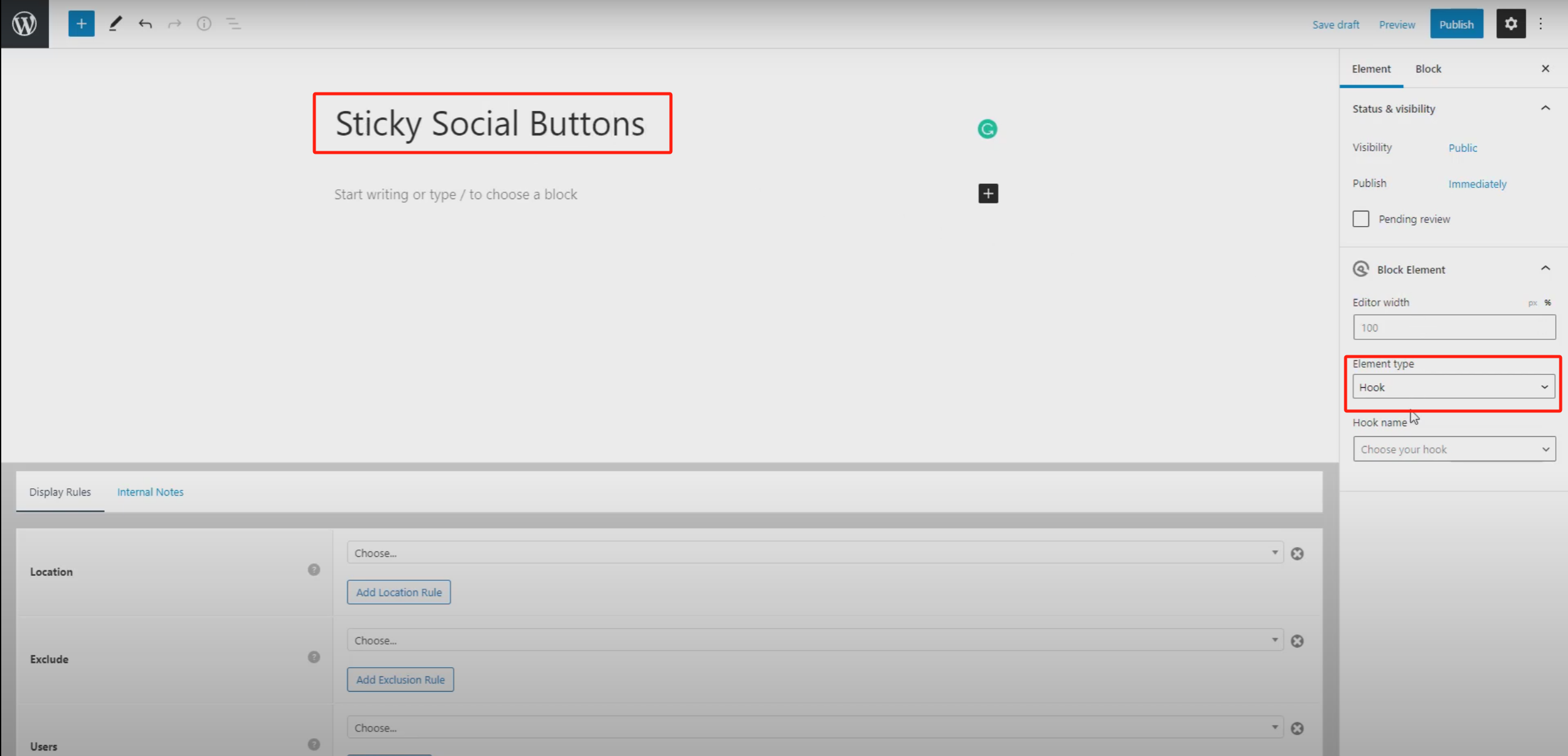 Imagen [3]-Creación de botones de iconos sociales flotantes para el escritorio: Tutorial completo con GeneratePress y GenerateBlocks