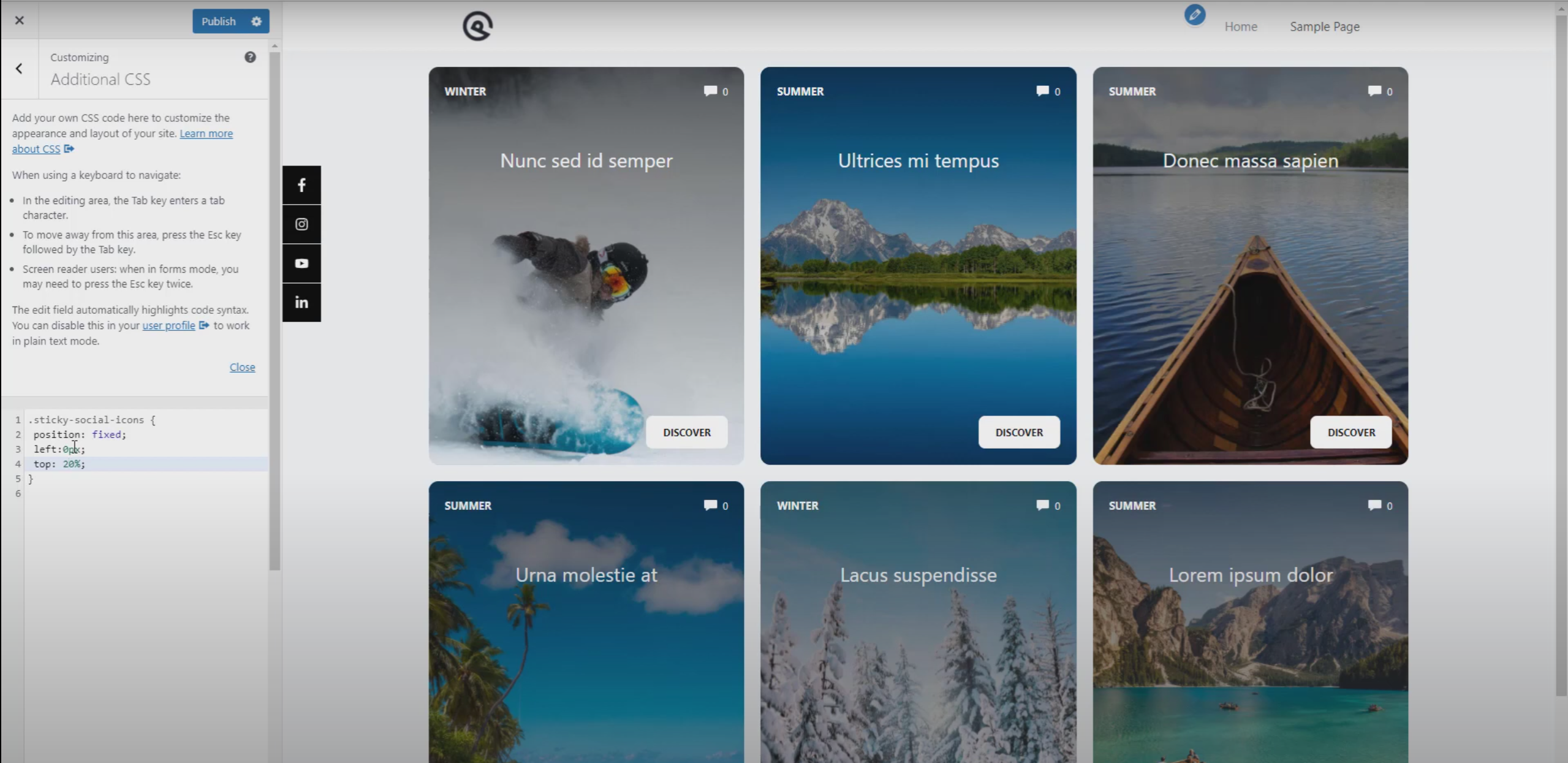 Imagen [12]-Creación de botones de iconos sociales flotantes para el escritorio: tutorial completo con GeneratePress y GenerateBlocks