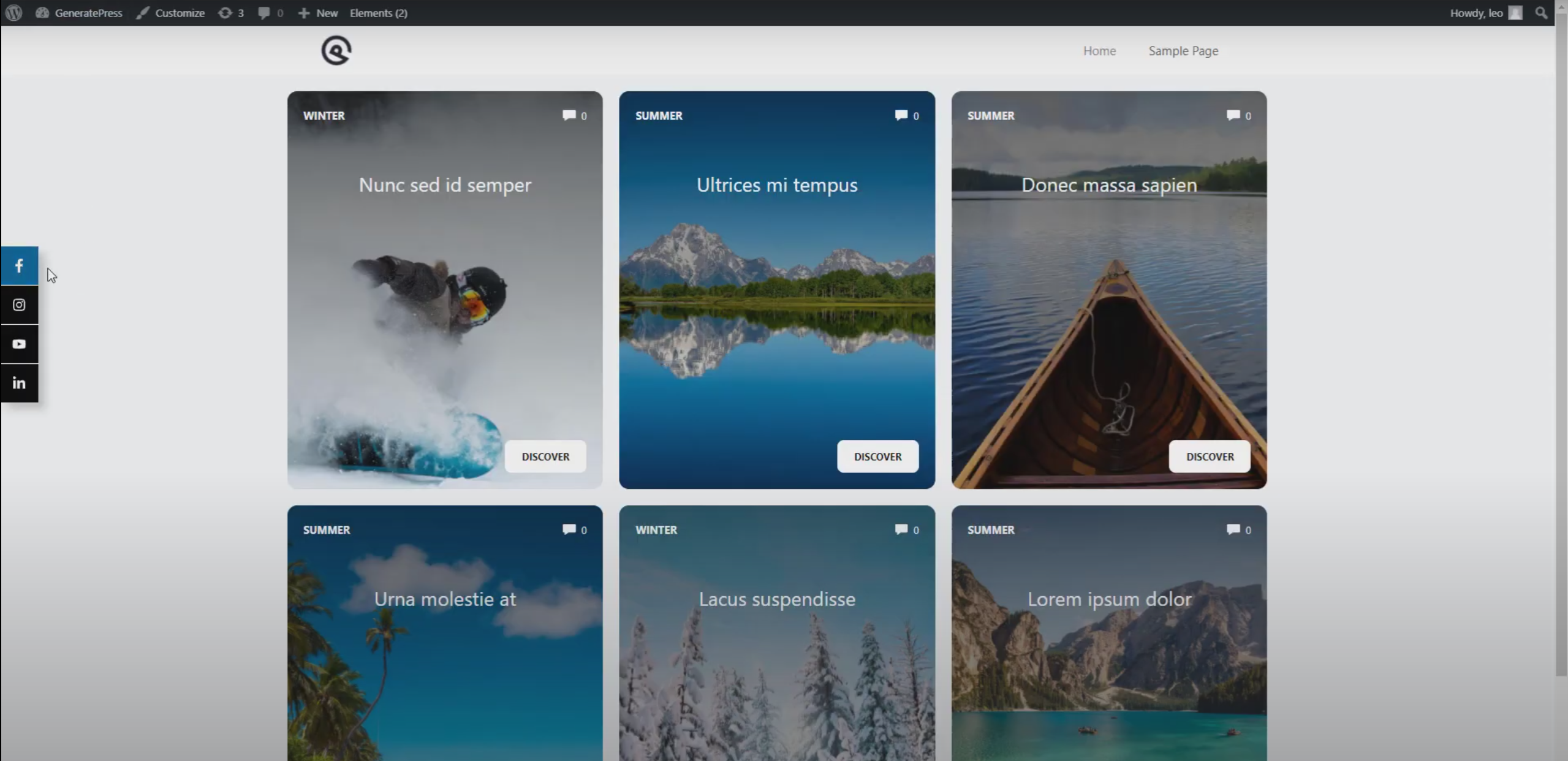 Imagen [15]-Creación de botones de iconos sociales flotantes para el escritorio: Tutorial completo con GeneratePress y GenerateBlocks