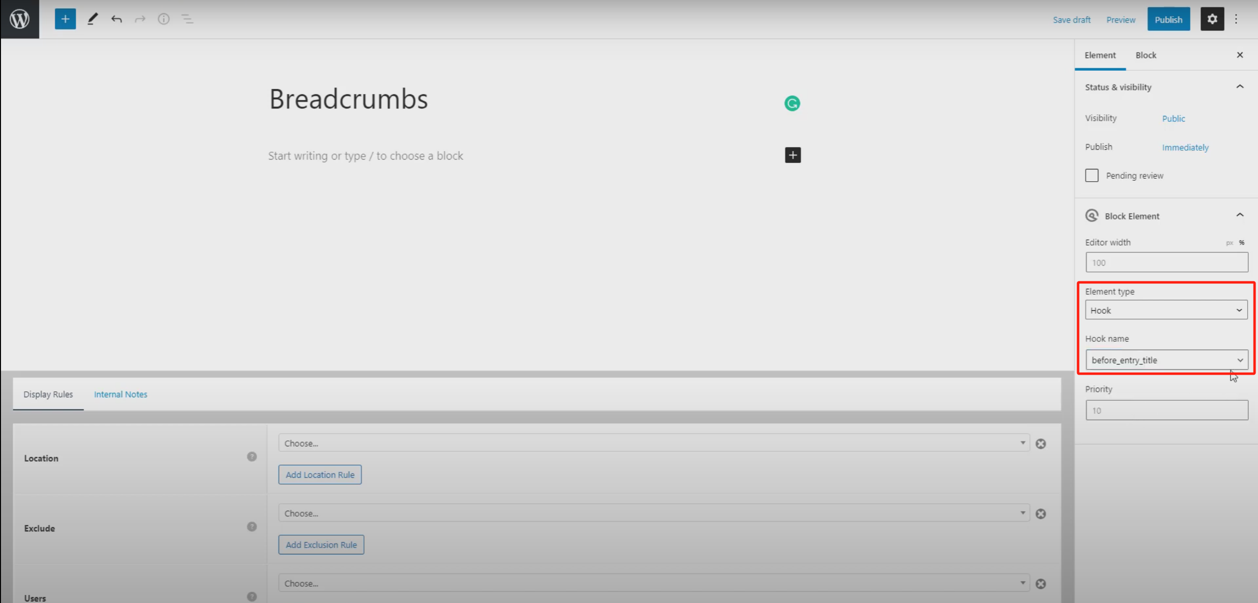Image [4] - Tutoriel pour ajouter un fil d'Ariane à la navigation avec GeneratePress et GenerateBlocks