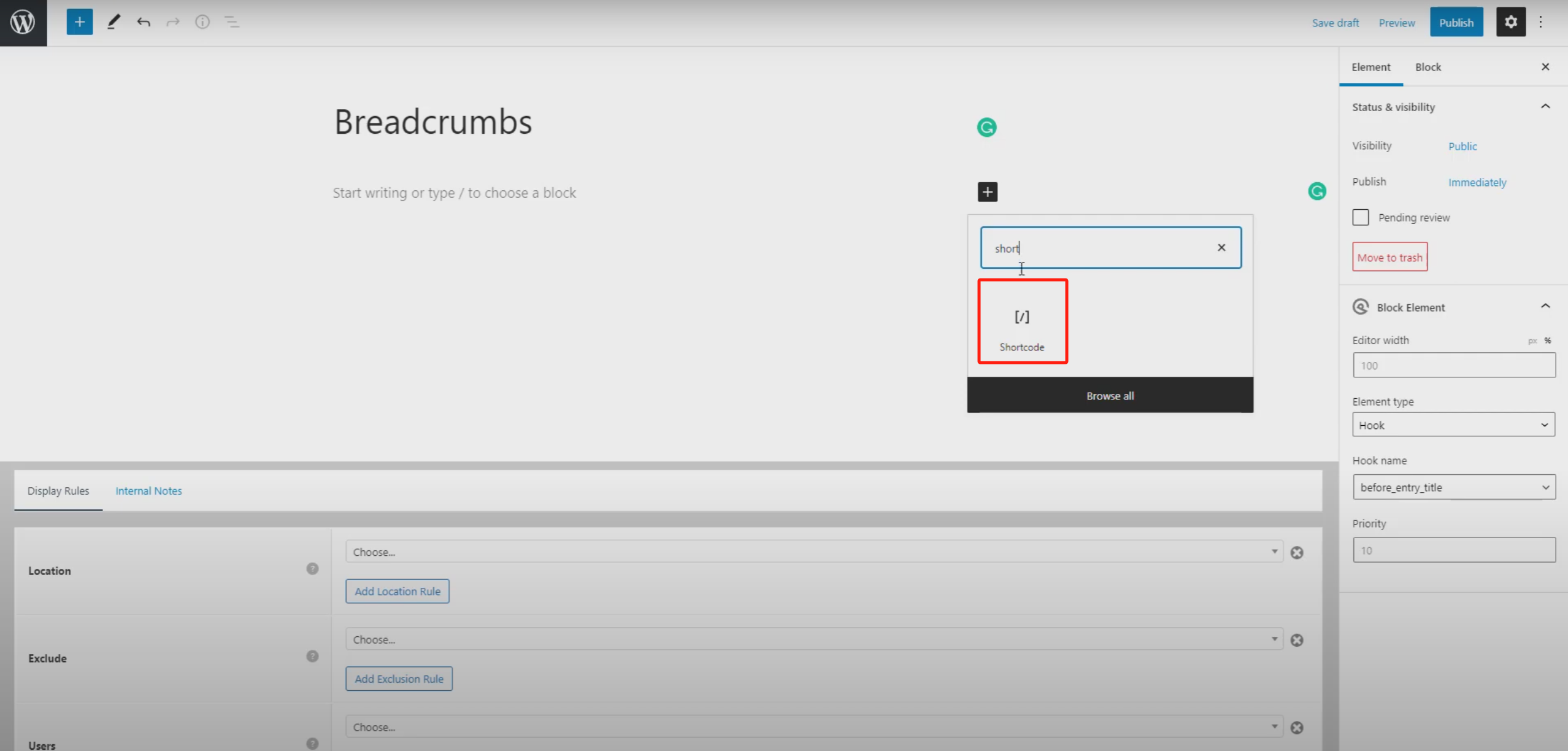 Image [5] - Tutoriel pour ajouter un fil d'Ariane à la navigation avec GeneratePress et GenerateBlocks