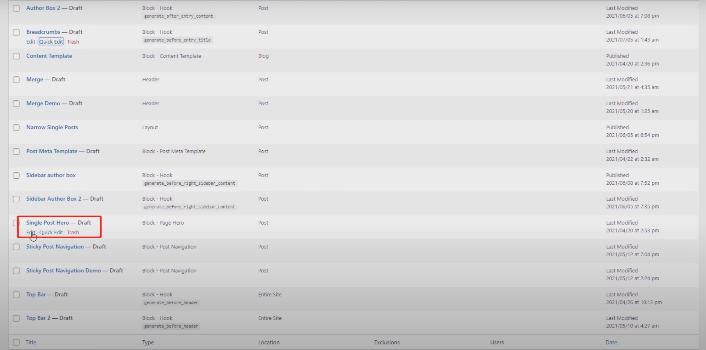 Image [13] - Tutoriel simple pour ajouter un fil d'Ariane à la navigation avec GeneratePress et GenerateBlocks