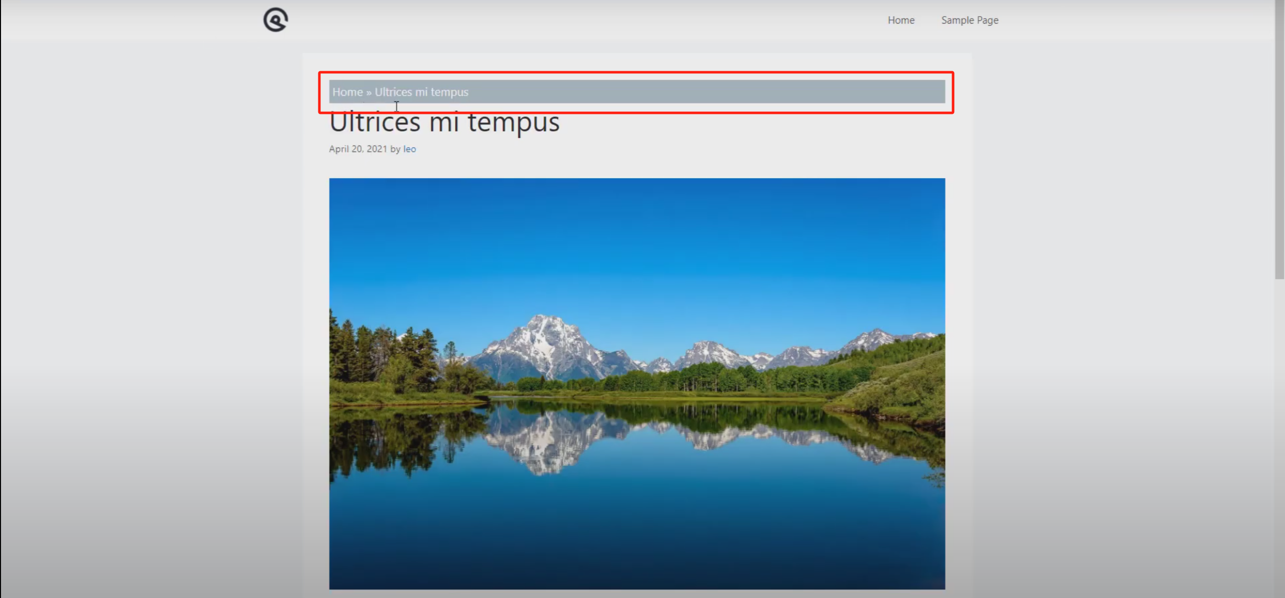 Image [11] - Tutoriel pour ajouter un fil d'Ariane à la navigation avec GeneratePress et GenerateBlocks