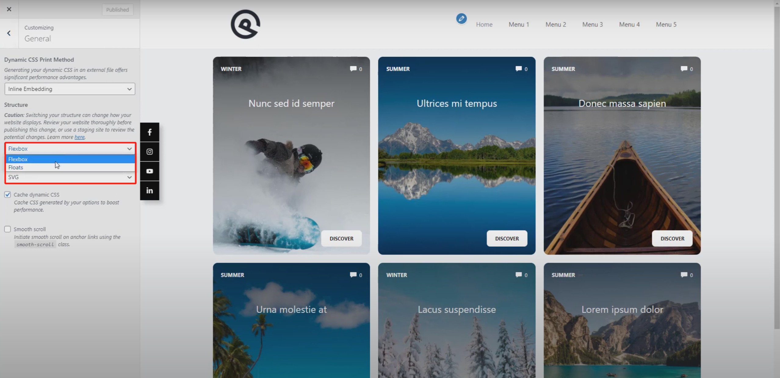 图片[2]-GeneratePress 实现 Logo 居中与两侧菜单均衡分布的导航栏设置教程