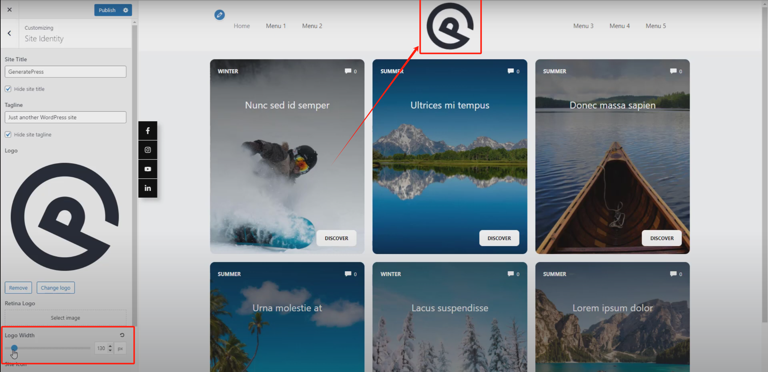 图片[9]-GeneratePress 实现 Logo 居中与两侧菜单均衡分布的导航栏设置教程
