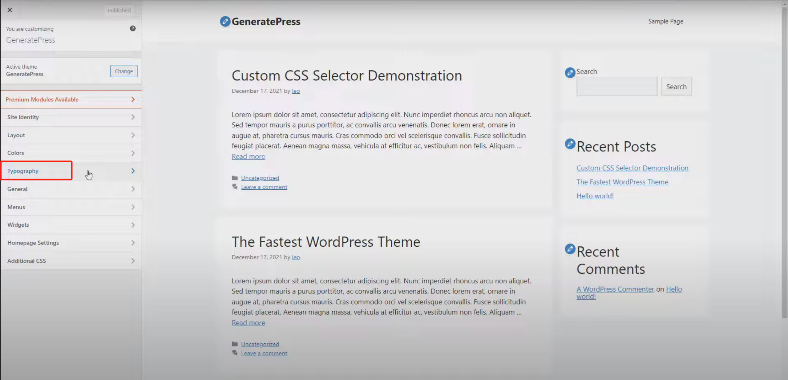 Image [2] - How to Customize Website Typography Using GeneratePress Dynamic Font System