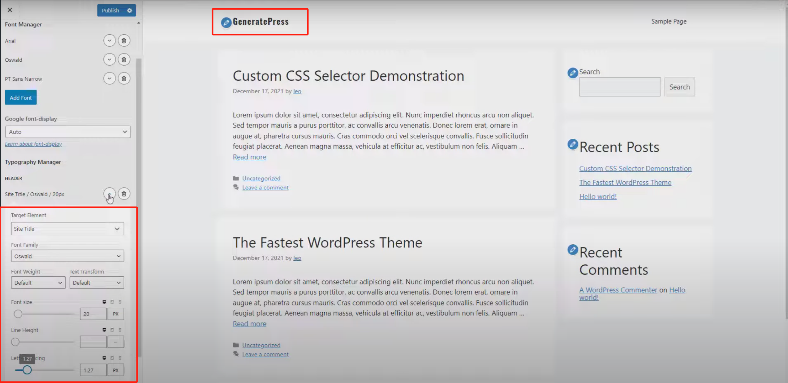 Image [5] - How to Customize Website Typography with GeneratePress Dynamic Font System