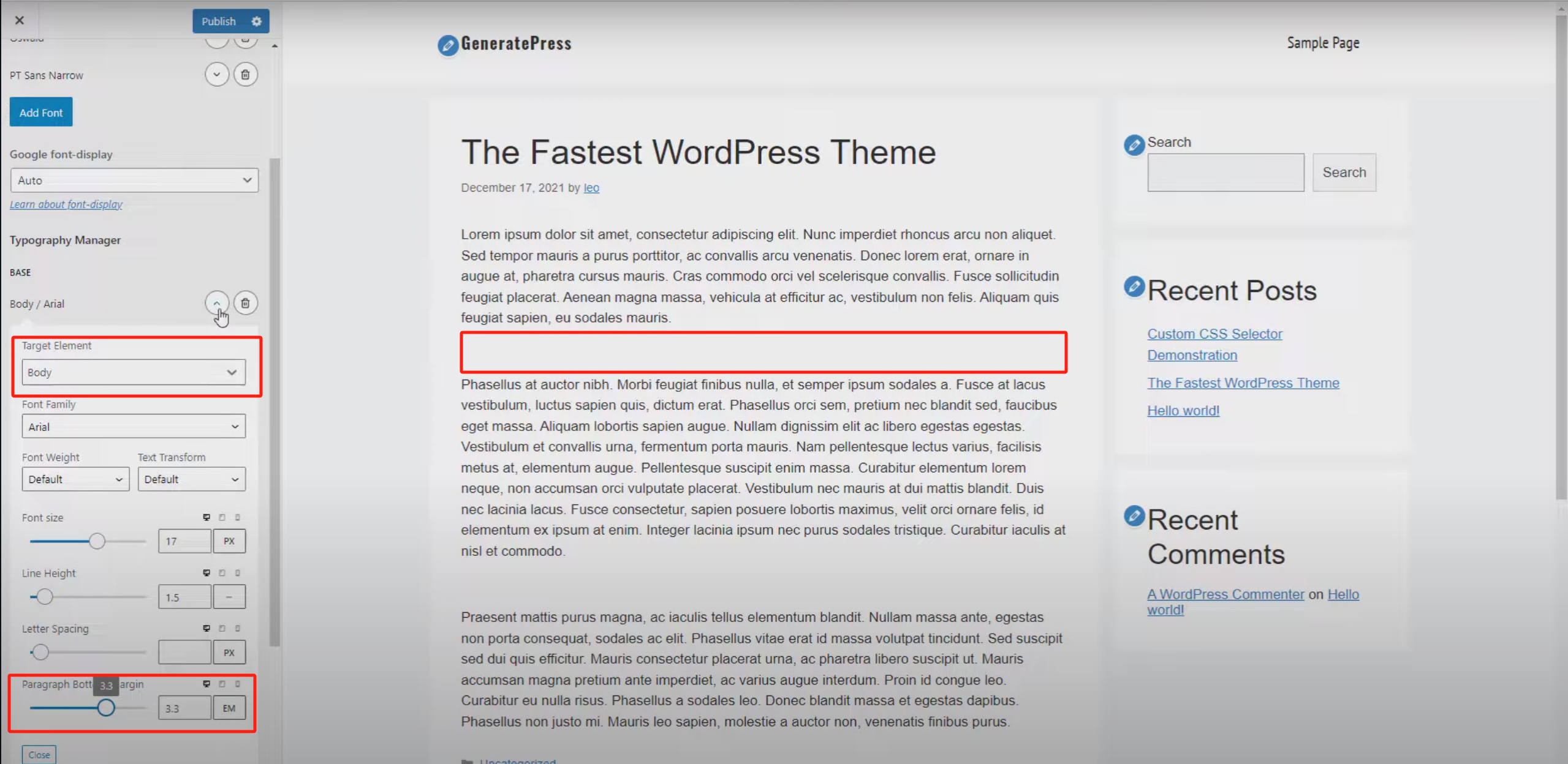 Image [7] - How to Customize Website Typography with GeneratePress Dynamic Font System