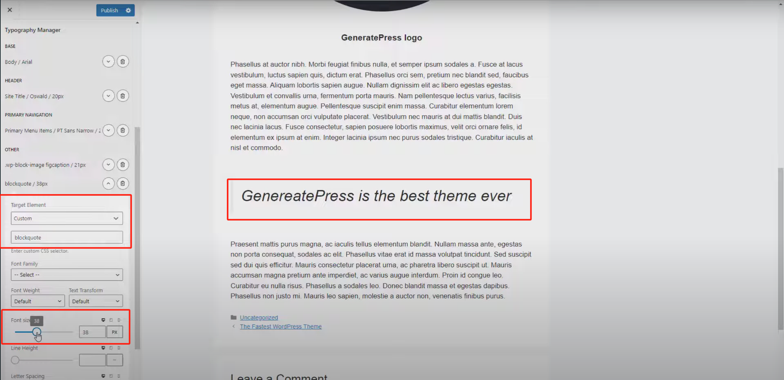 Image [12] - How to Customize Website Typography with GeneratePress Dynamic Font System