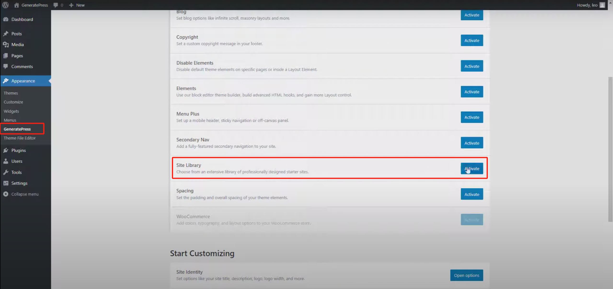 图片[2]-使用 GeneratePress 模板库快速导入网站模板完整指南