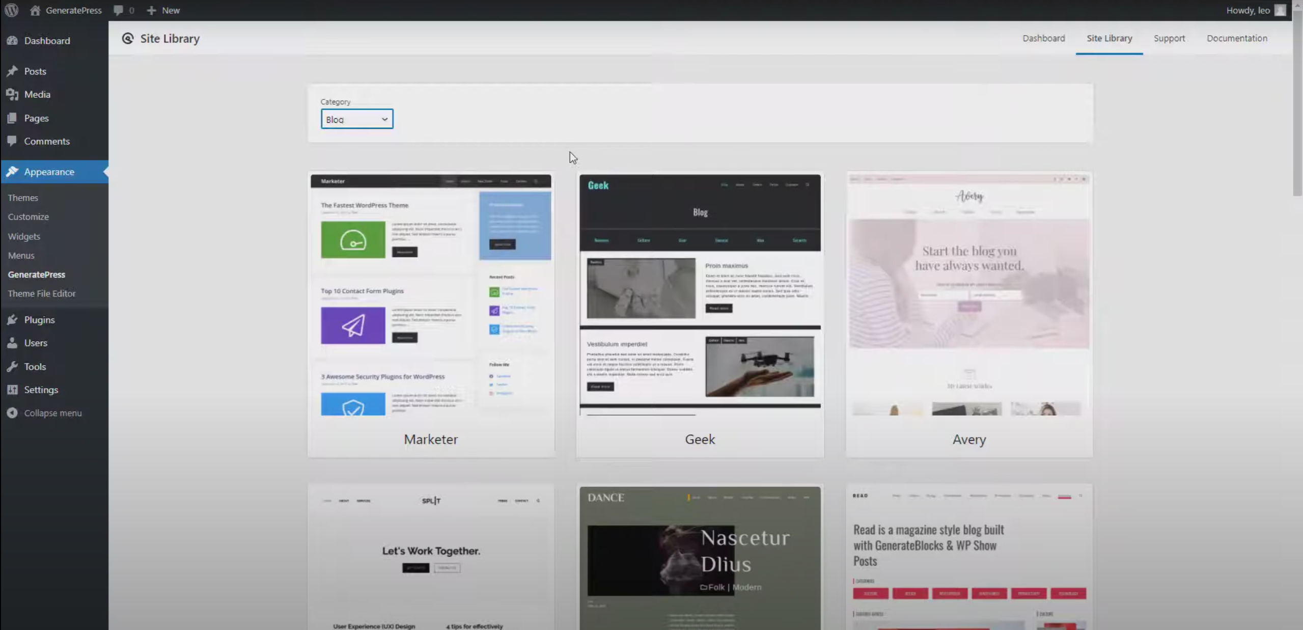图片[7]-使用 GeneratePress 模板库快速导入网站模板完整指南