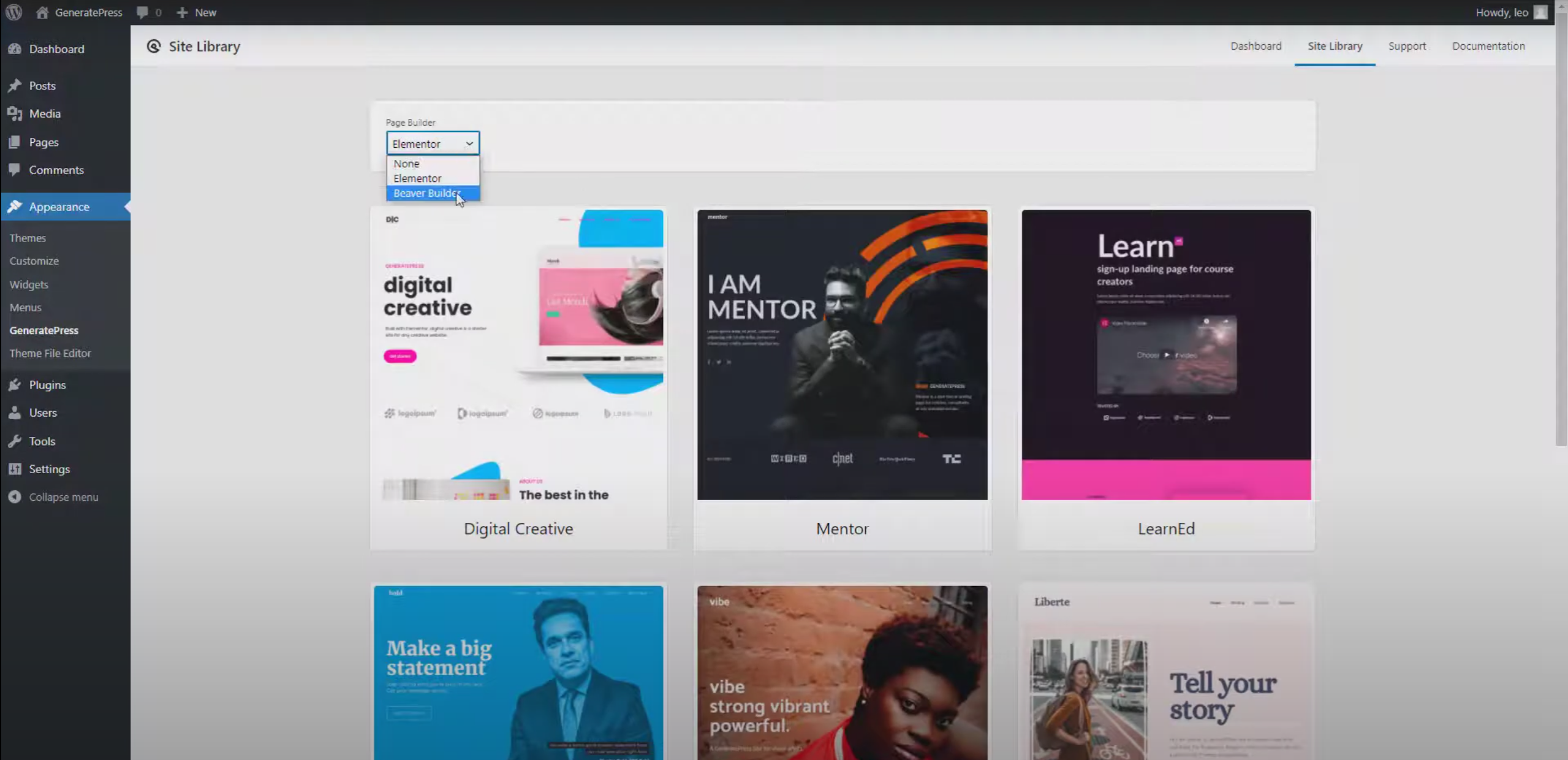 图片[9]-使用 GeneratePress 模板库快速导入网站模板完整指南