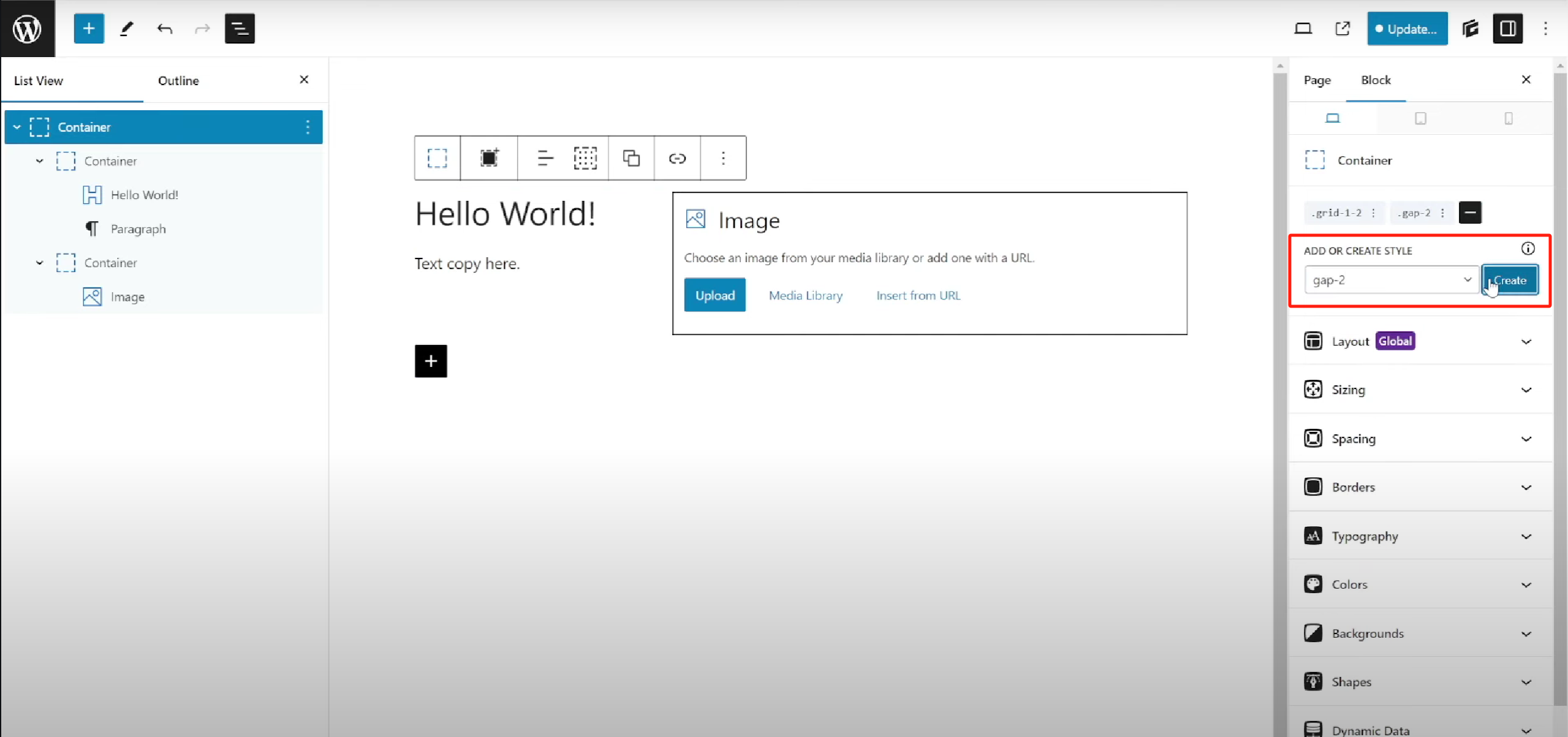 Picture [5]-GenerateBlocks global style combat: layout, spacing, title style one-stop solution!