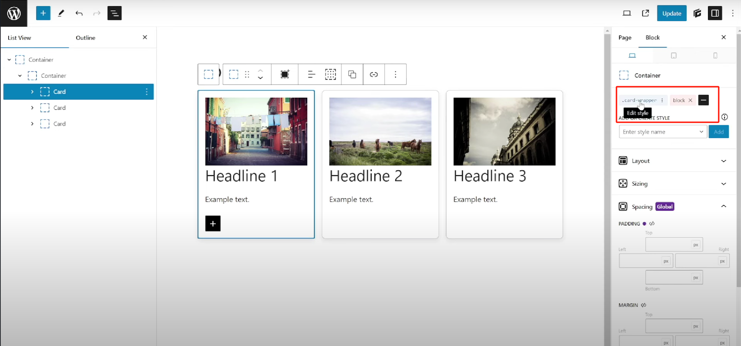 Image [3]-GenerateBlocks Sélecteurs imbriqués Guide pratique : Construire des composants de carte uniformément structurés