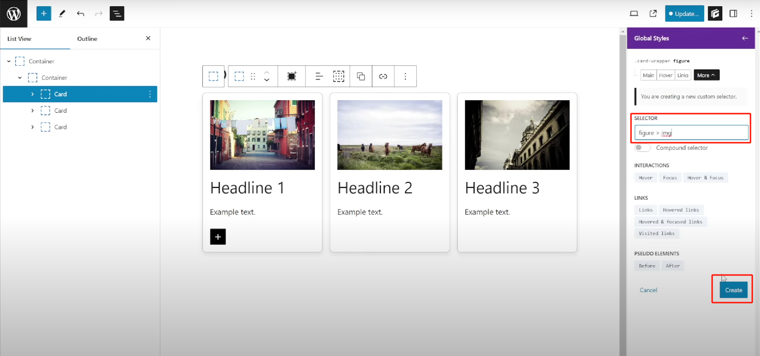 Image [6]-GenerateBlocks Sélecteurs imbriqués Guide pratique : Construire des composants de carte uniformément structurés