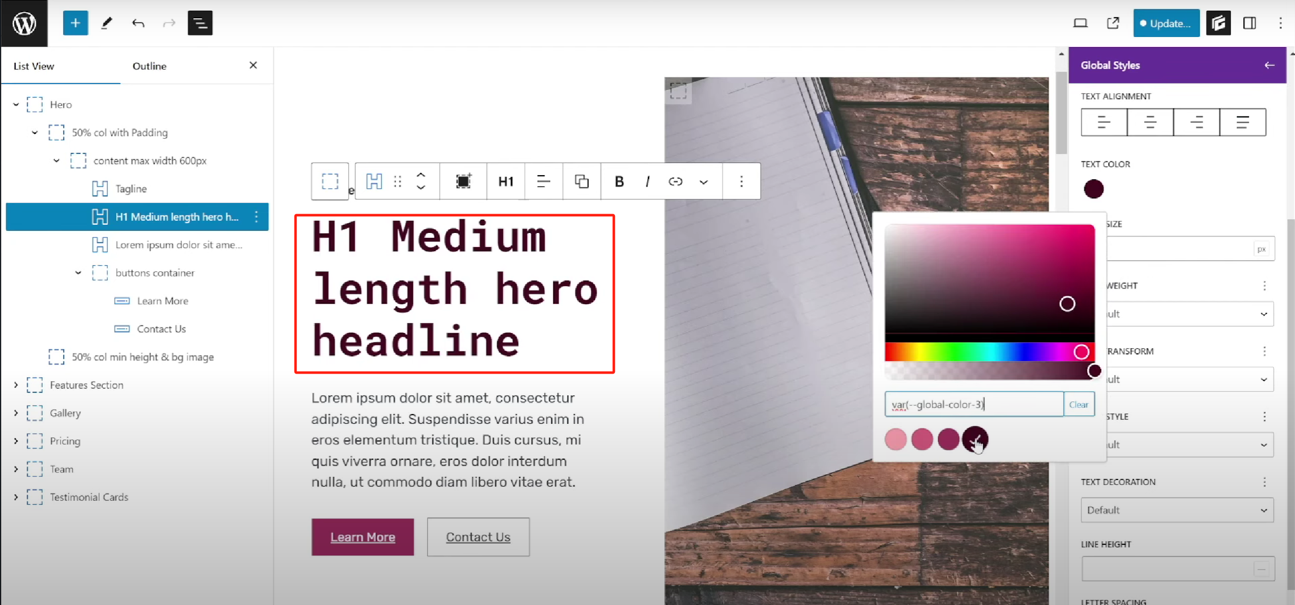 图片[8]-GenerateBlocks 样式自定义教程：字体、颜色、间距与布局统一设置