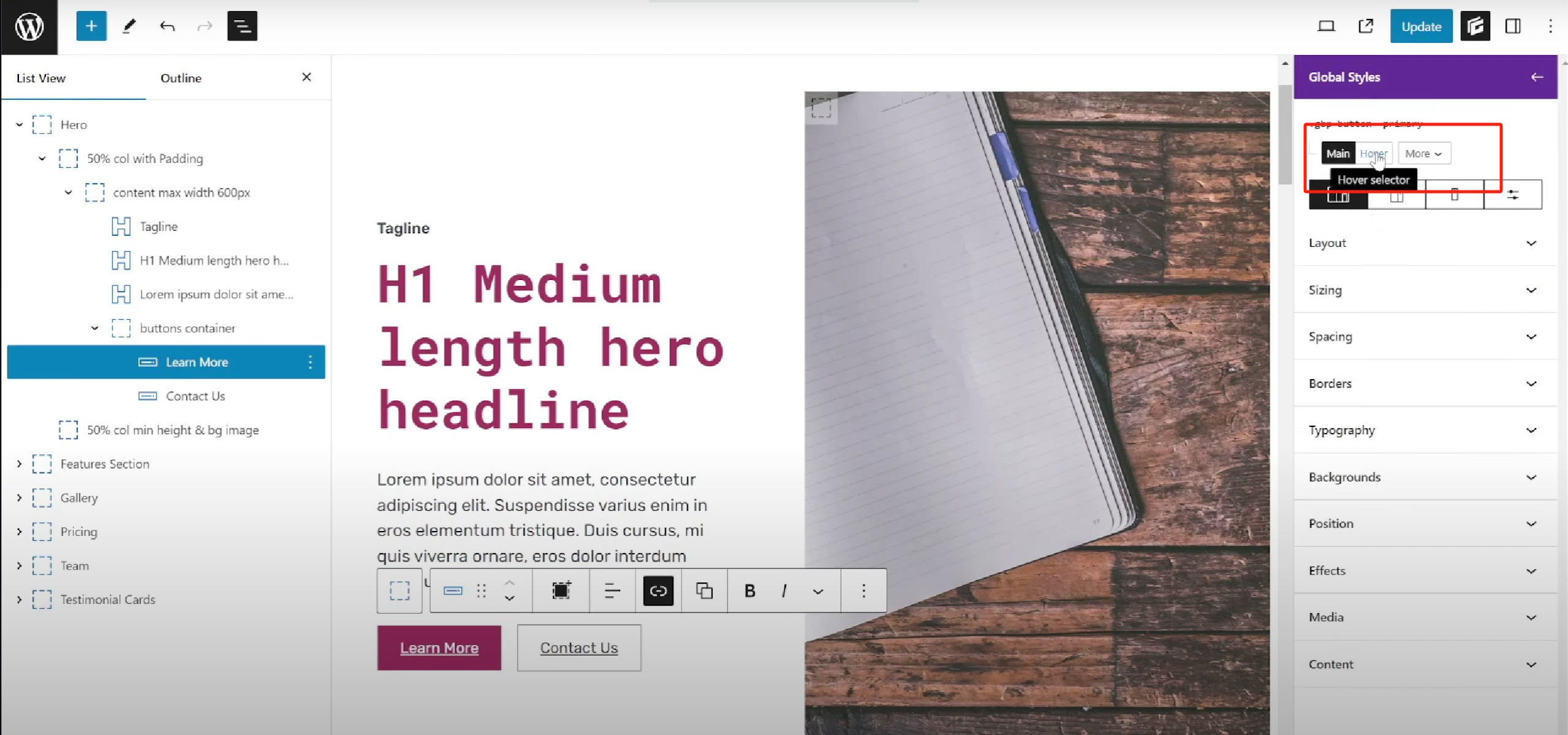 图片[6]-GenerateBlocks 样式自定义教程：字体、颜色、间距与布局统一设置