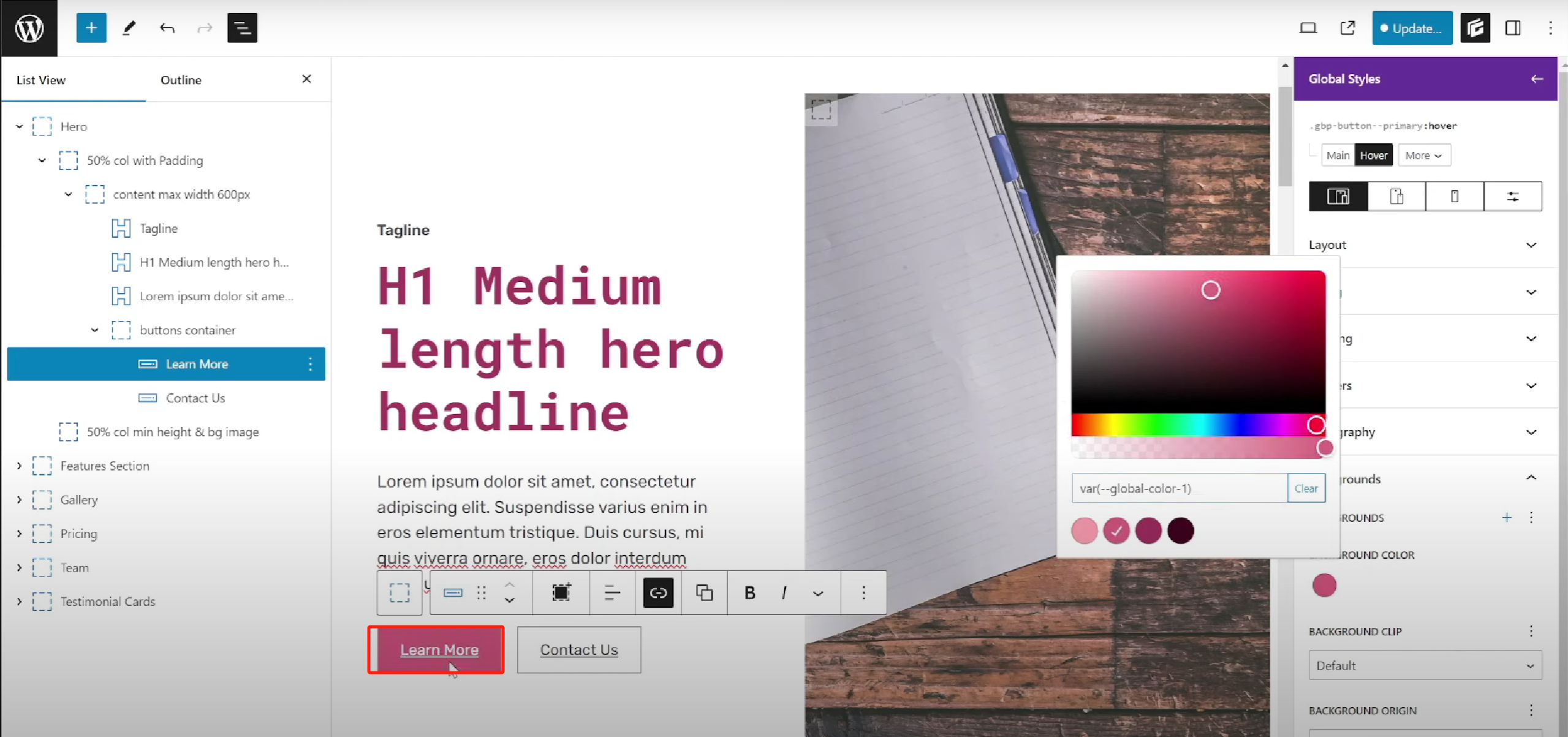 图片[7]-GenerateBlocks 样式自定义教程：字体、颜色、间距与布局统一设置