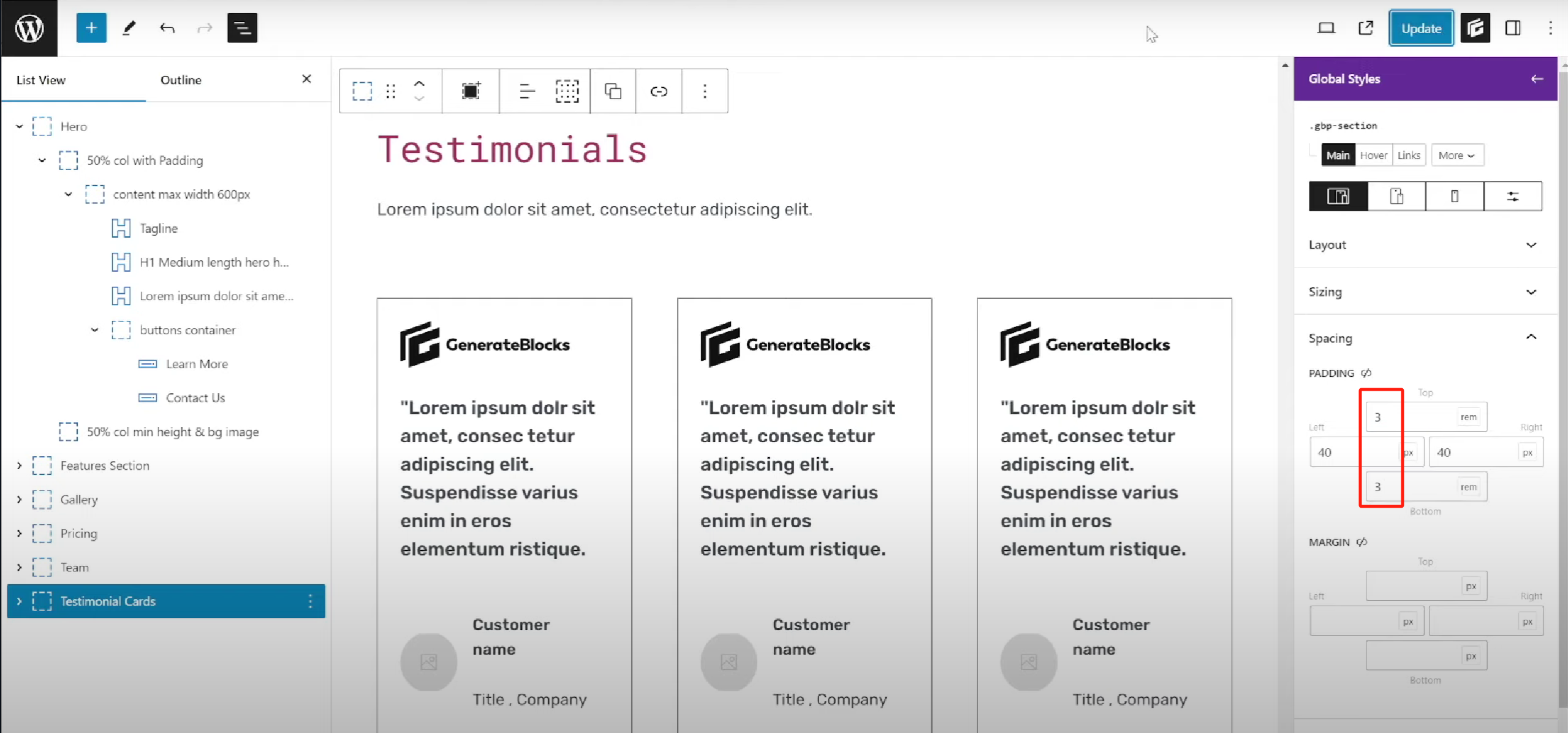 图片[11]-GenerateBlocks 样式自定义教程：字体、颜色、间距与布局统一设置