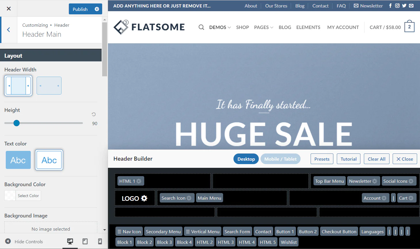 Image [3] - Flatsome theme customization features: easy to personalize your website design