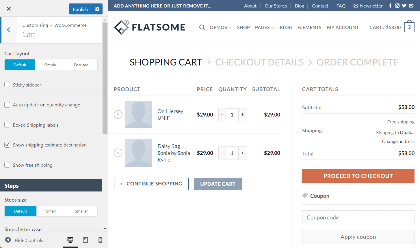 Image [5] - Flatsome theme customization features: easy to personalize your website design