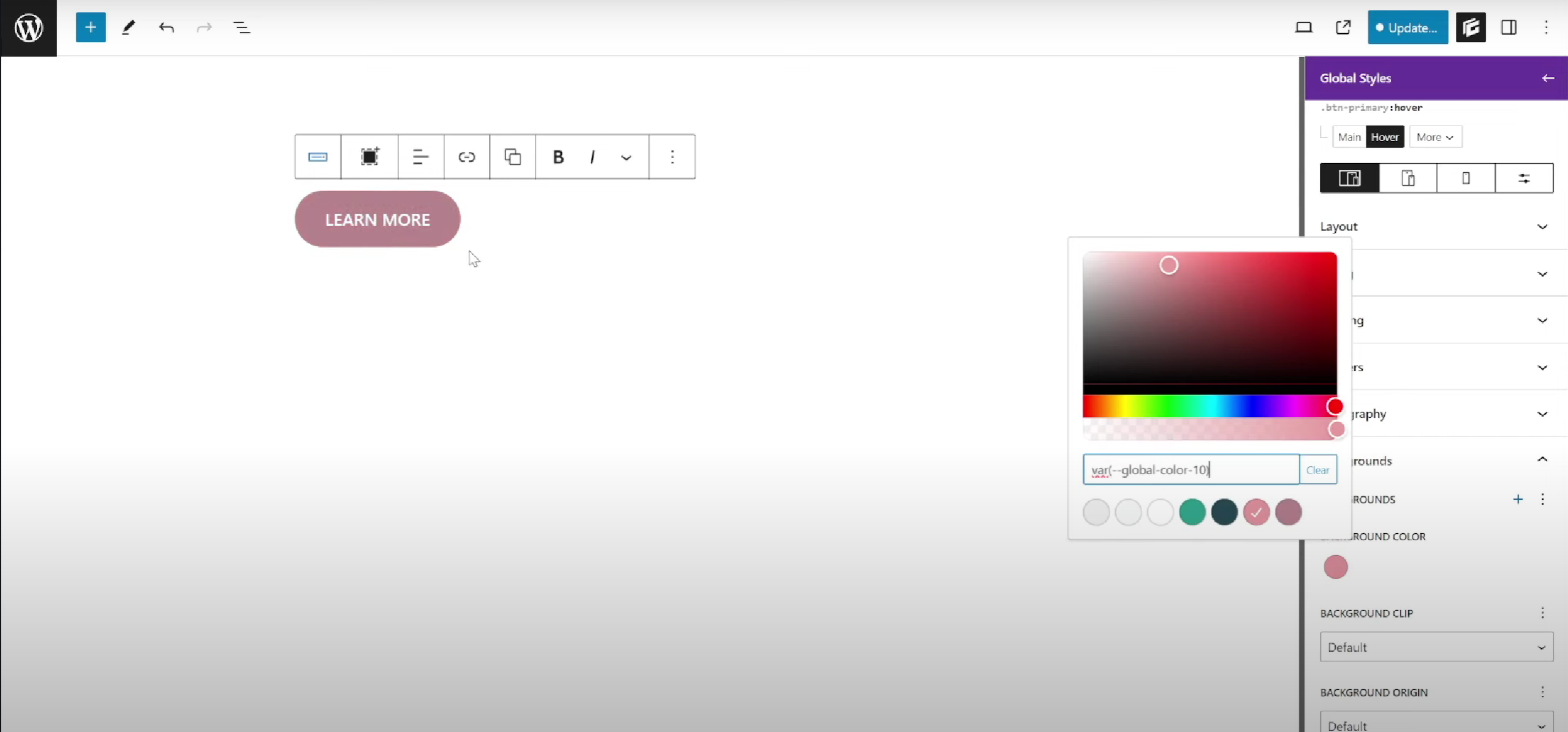 图片[9]-GenerateBlocks Pro 全局按钮样式教程：创建可复用按钮设计