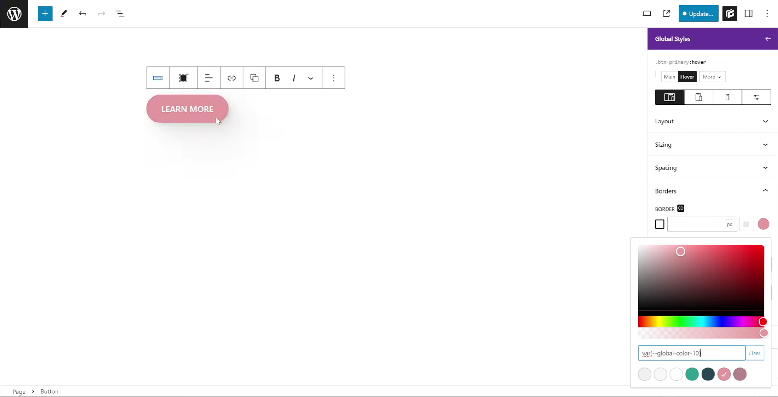 图片[10]-GenerateBlocks Pro 全局按钮样式教程：创建可复用按钮设计