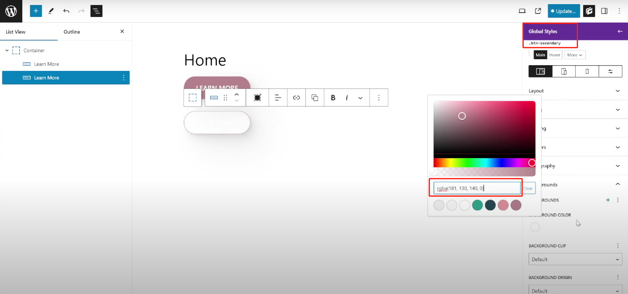 图片[15]-GenerateBlocks Pro 全局按钮样式教程：创建可复用按钮设计