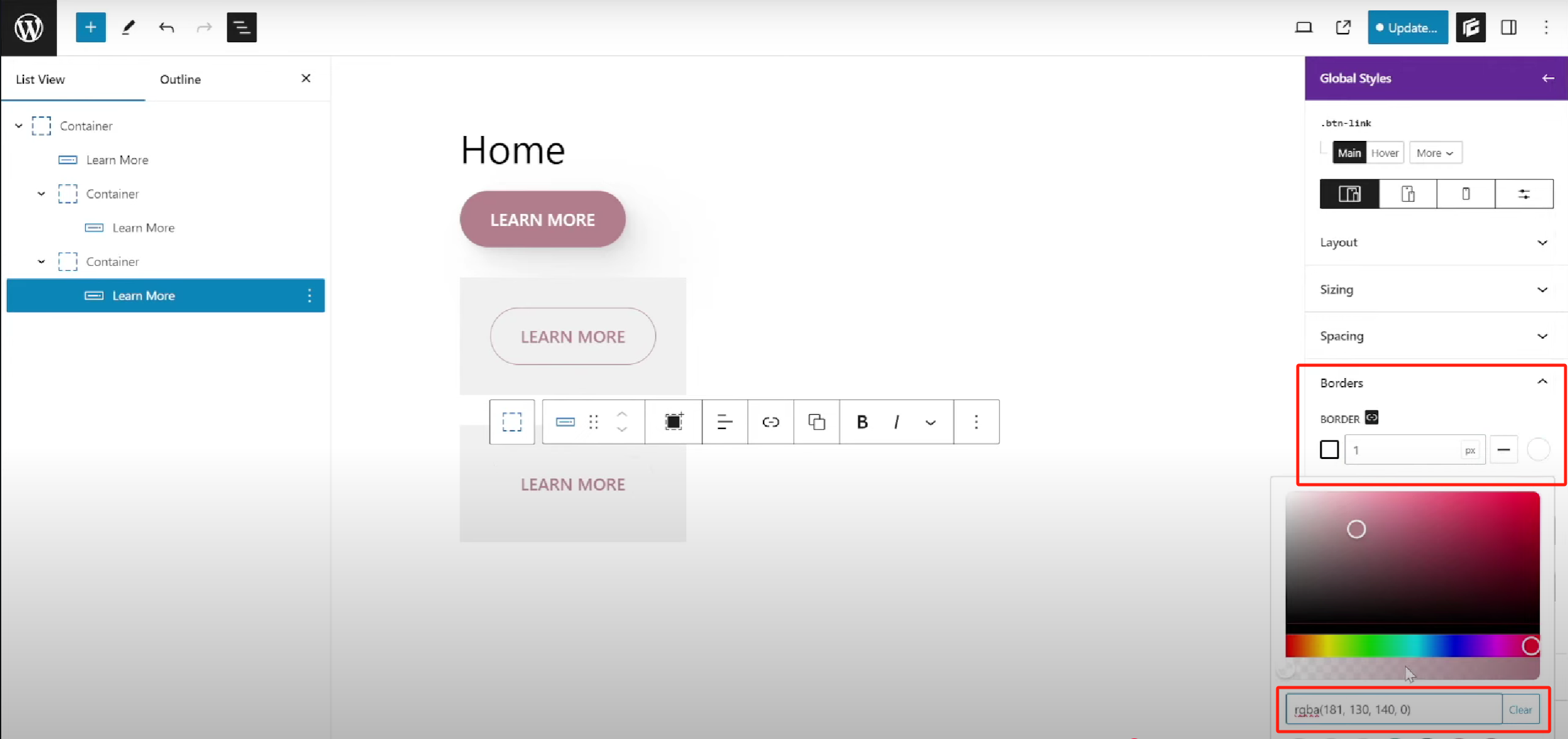 图片[18]-GenerateBlocks Pro 全局按钮样式教程：创建可复用按钮设计