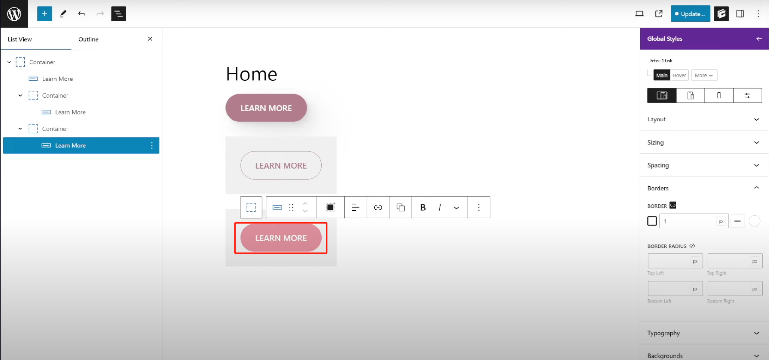 图片[19]-GenerateBlocks Pro 全局按钮样式教程：创建可复用按钮设计