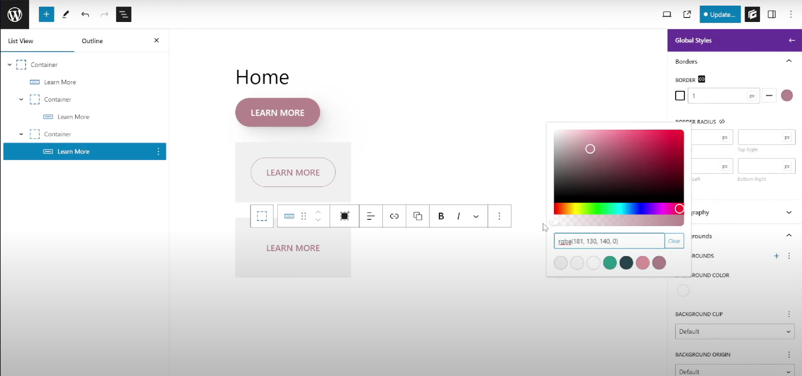 图片[20]-GenerateBlocks Pro 全局按钮样式教程：创建可复用按钮设计