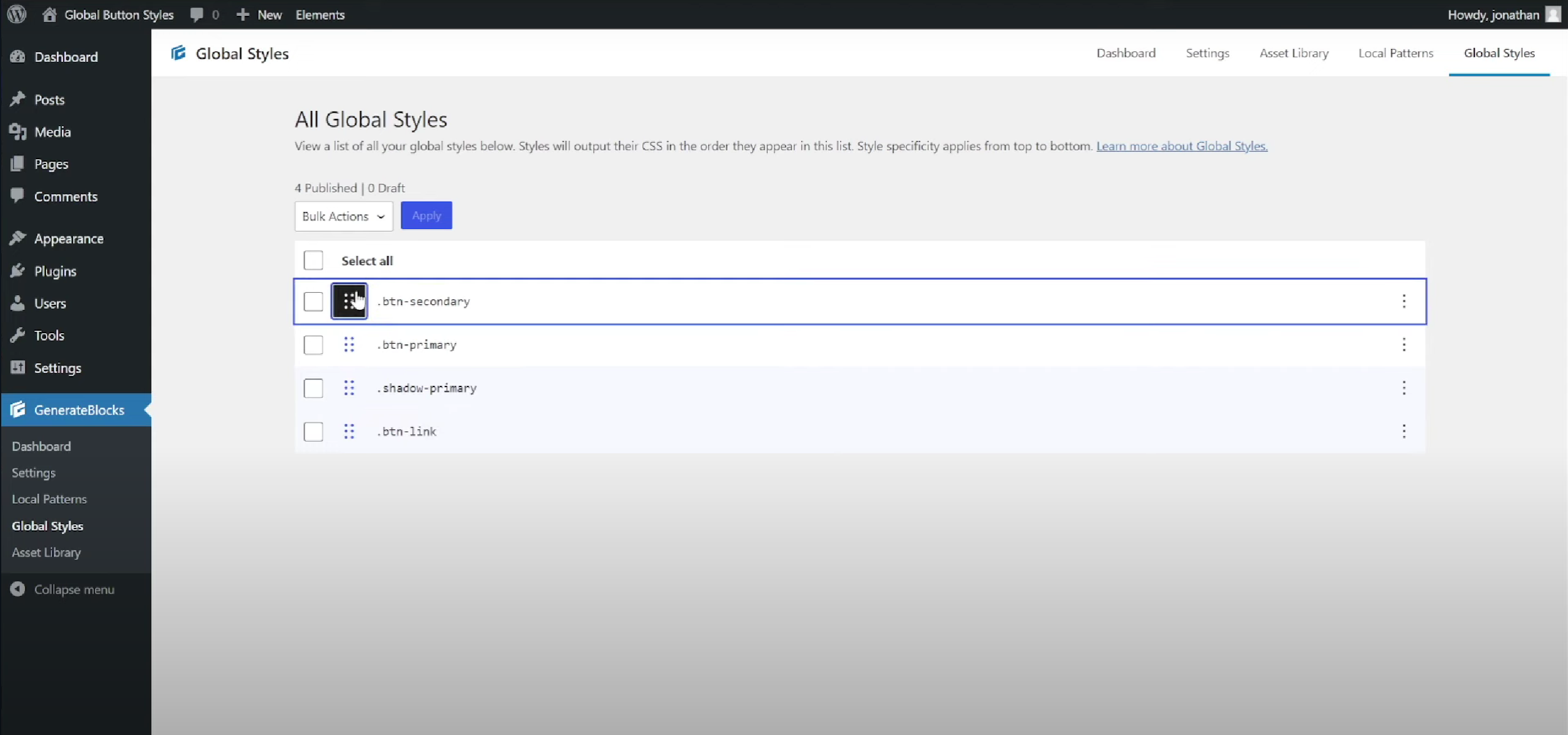 图片[25]-GenerateBlocks Pro 全局按钮样式教程：创建可复用按钮设计