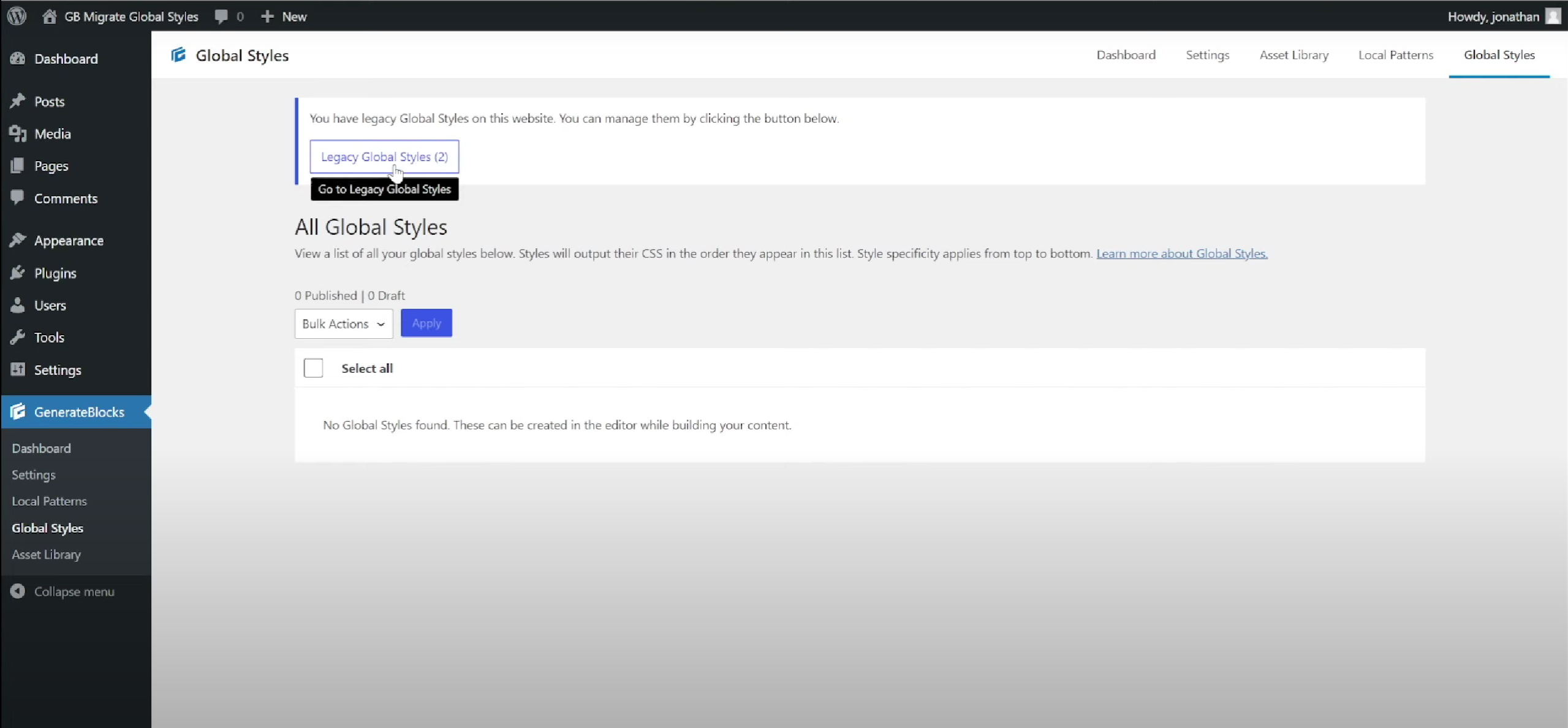 画像[2]-GenerateBlocks Pro スタイル移行チュートリアル：新しいグローバル・スタイル・システムへのアップグレード