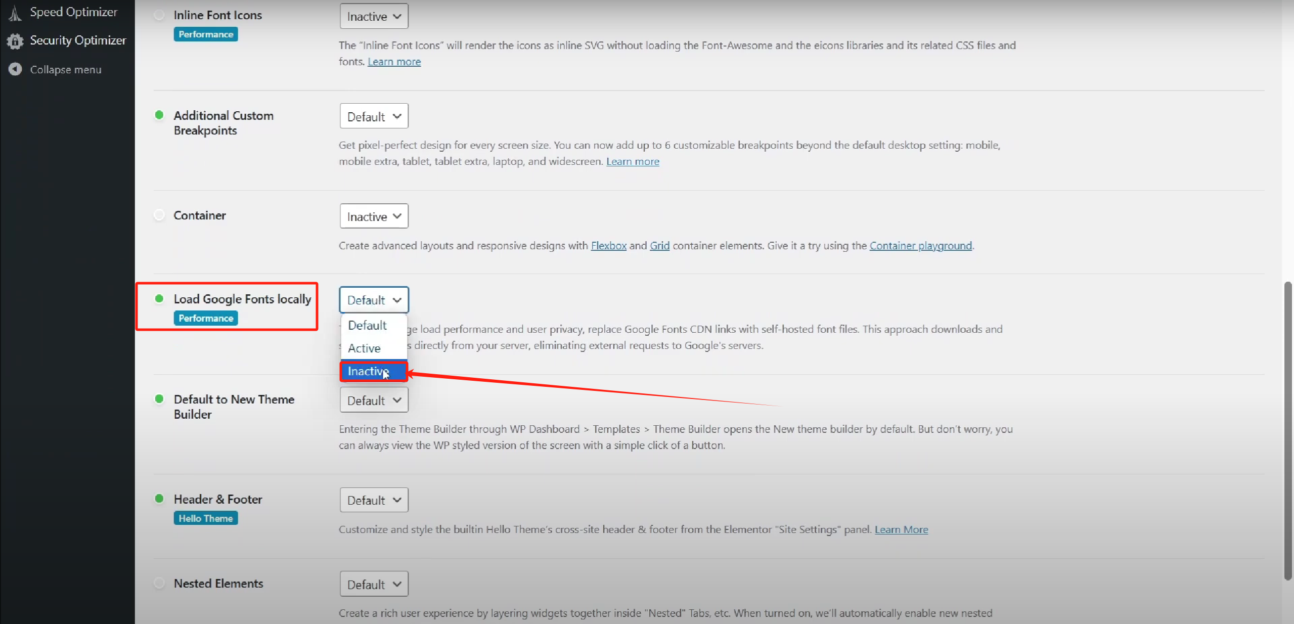 Image [5]-Comment corriger les polices mal placées d'Elementor ? Il suffit de désactiver ce paramètre !