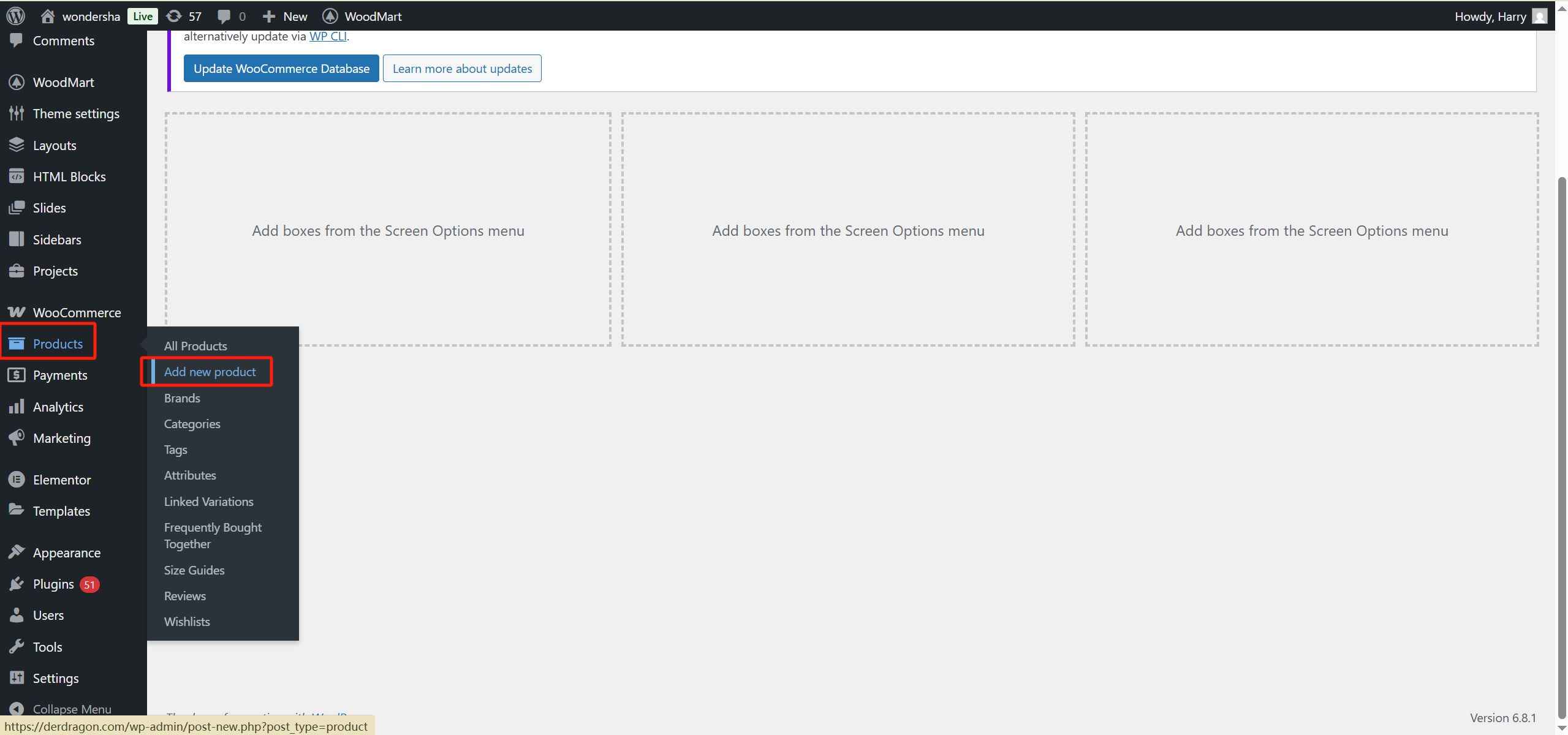 Image [2] - Flux complet de création d'une page produit WooCommerce à l'aide de WoodMart