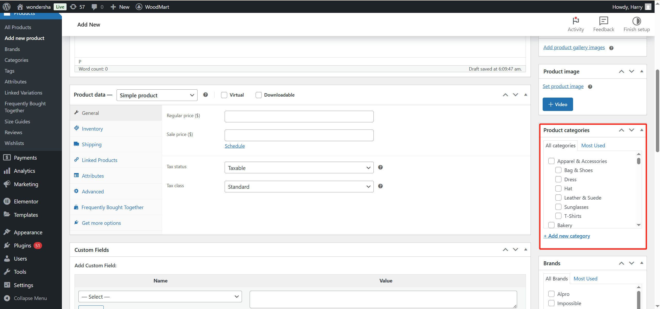 Image [7] - Procédure complète de création d'une page produit WooCommerce avec WoodMart