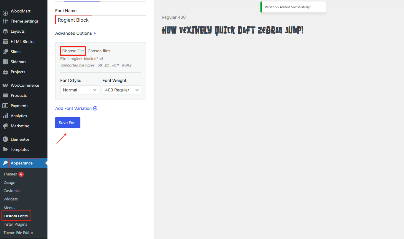Image [3]-Rogient Block Fonts in WordPress with Loading Tips