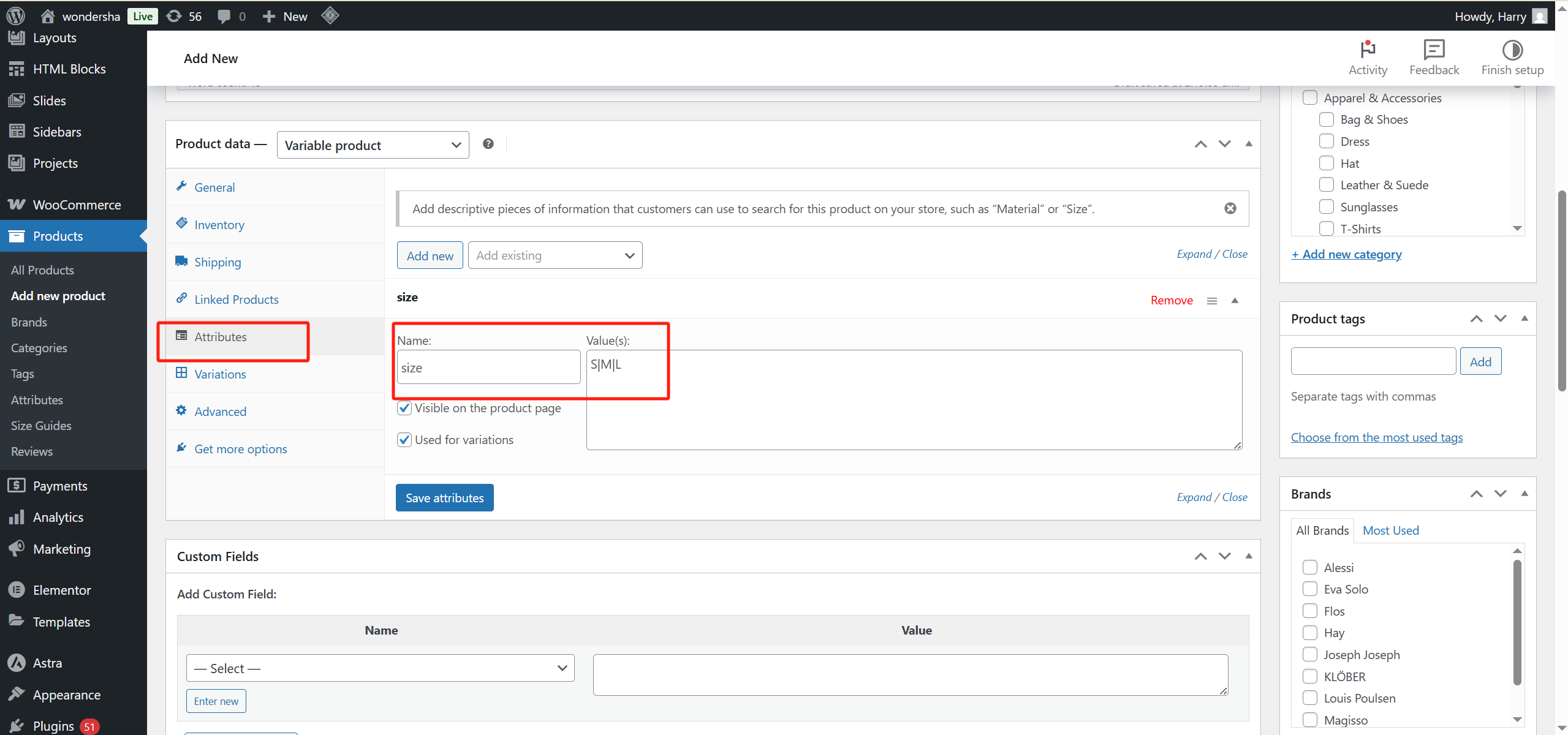 图片[4]-WooCommerce 可变商品设置教学：加入尺寸和颜色选项超简单