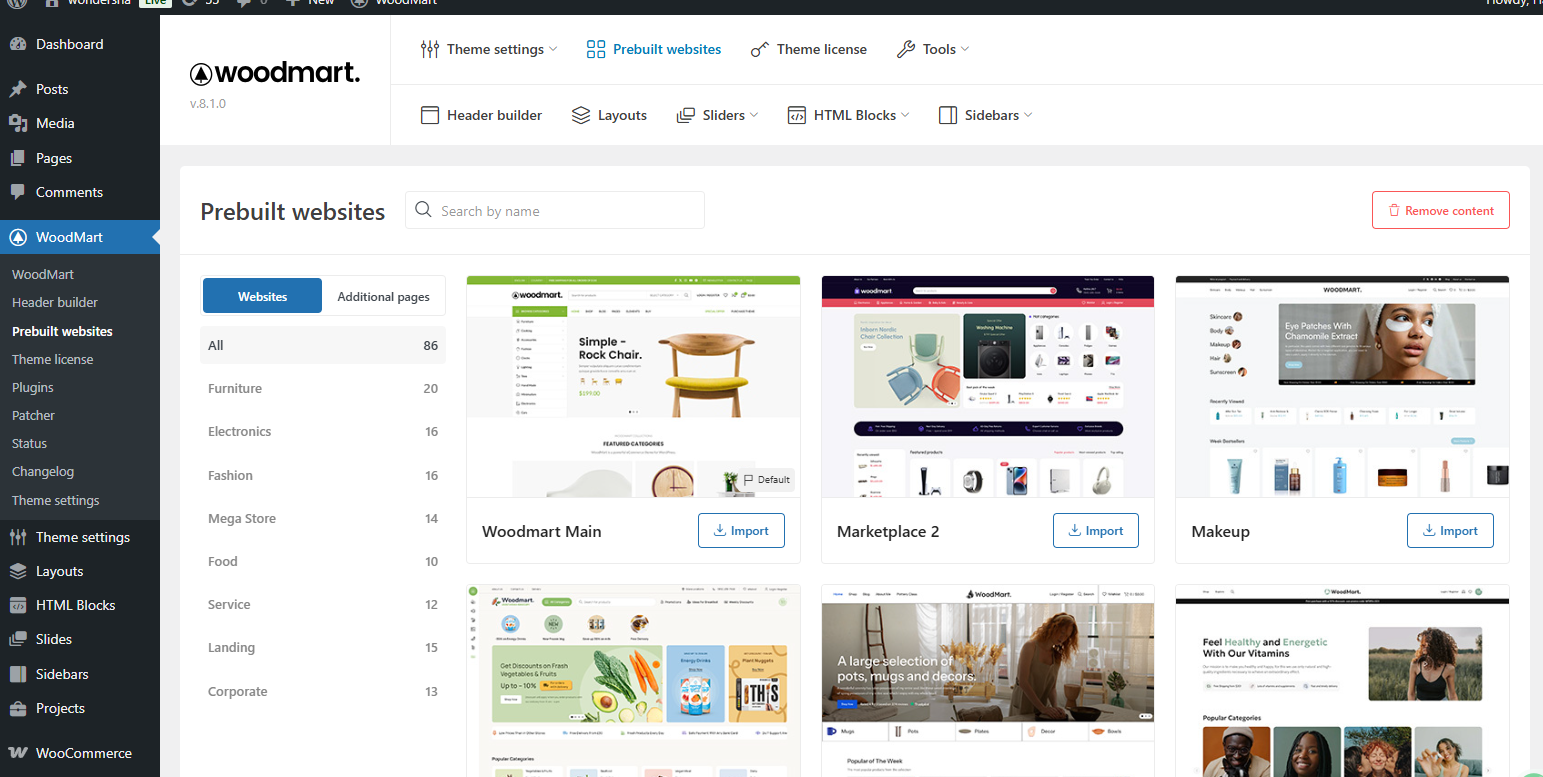 Imagen [4]-Tutorial completo de introducción al tema WoodMart: Guía completa del proceso, desde la instalación hasta la configuración inicial.
