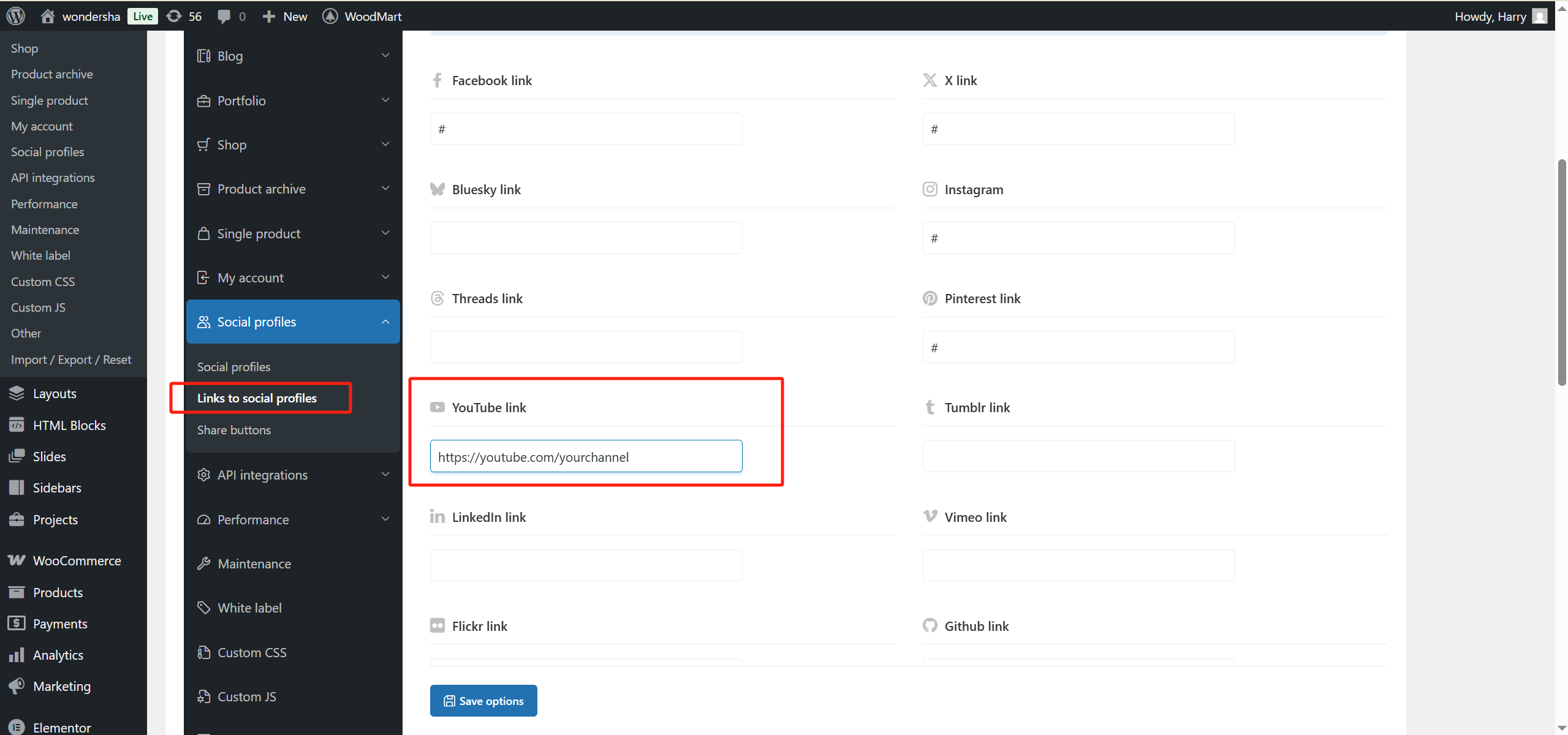 图片[5]-WordPress 中启用 WoodMart 粘性社交图标完整教学