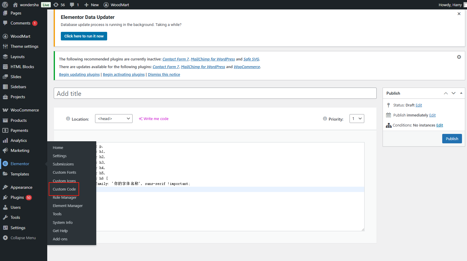 Image [3] - Solution pratique au problème des polices Elementor qui ne peuvent pas remplacer les styles Gutenberg