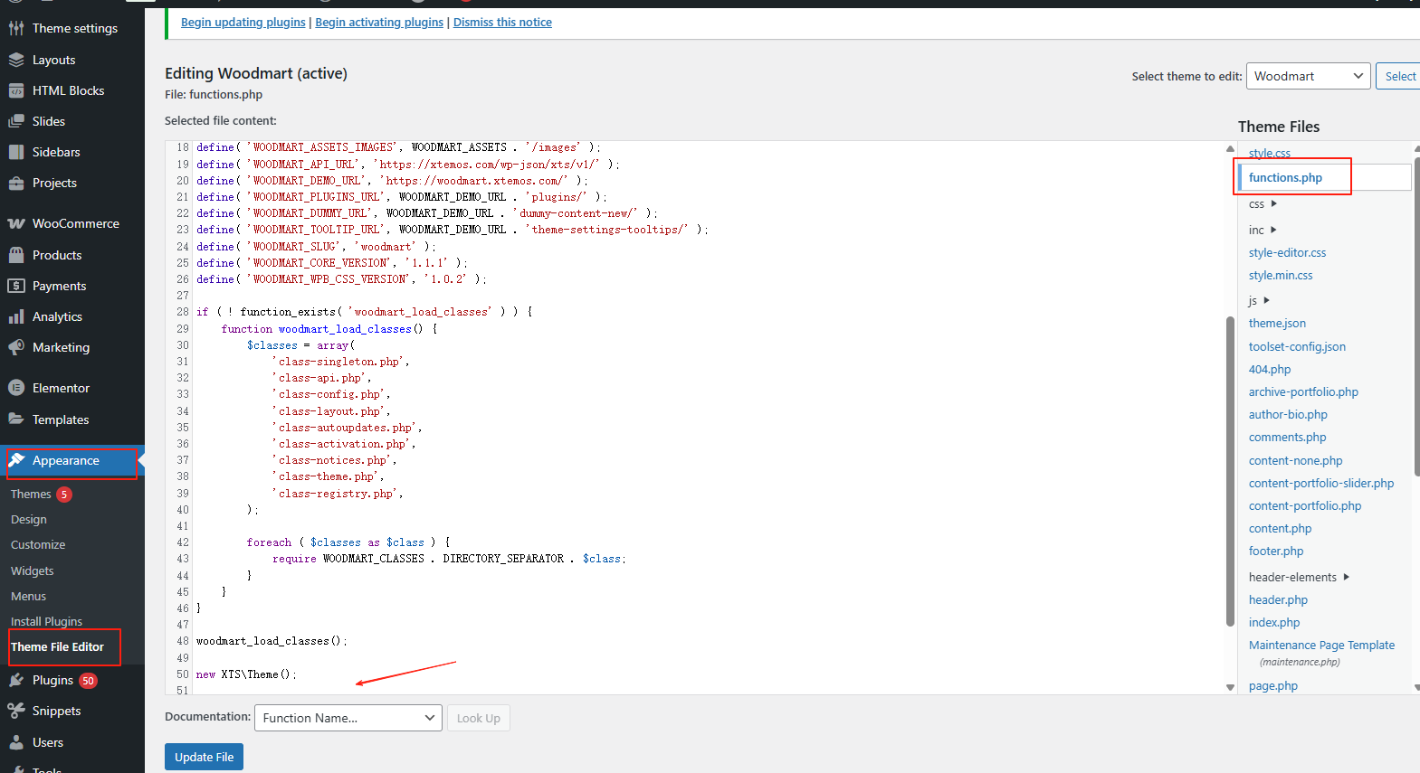 Image [5] - Guide d'optimisation des performances de WoodMart : Réduction des fichiers JS/CSS et activation du chargement différé