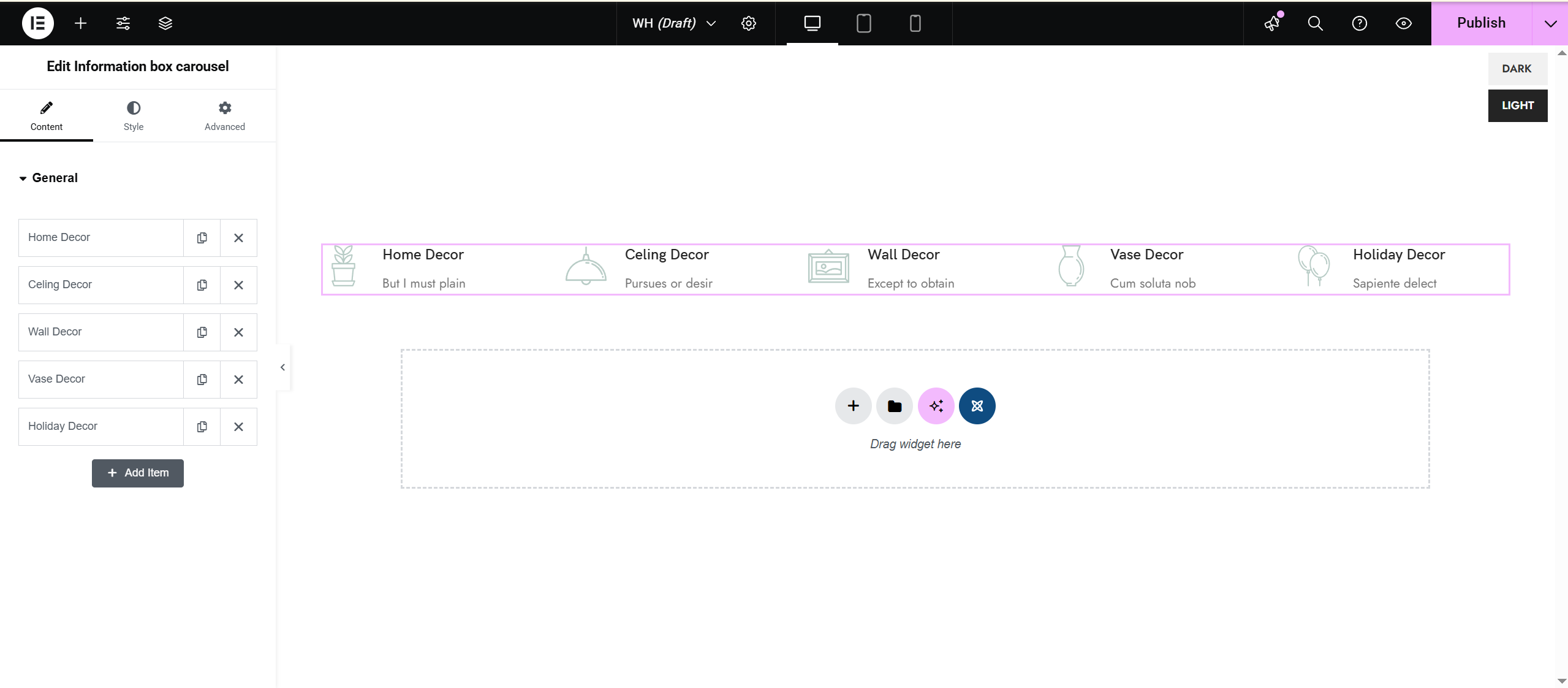 Imagen [3]-WordPress + WoodMart: tutorial de bloques HTML y análisis de escenarios de aplicación