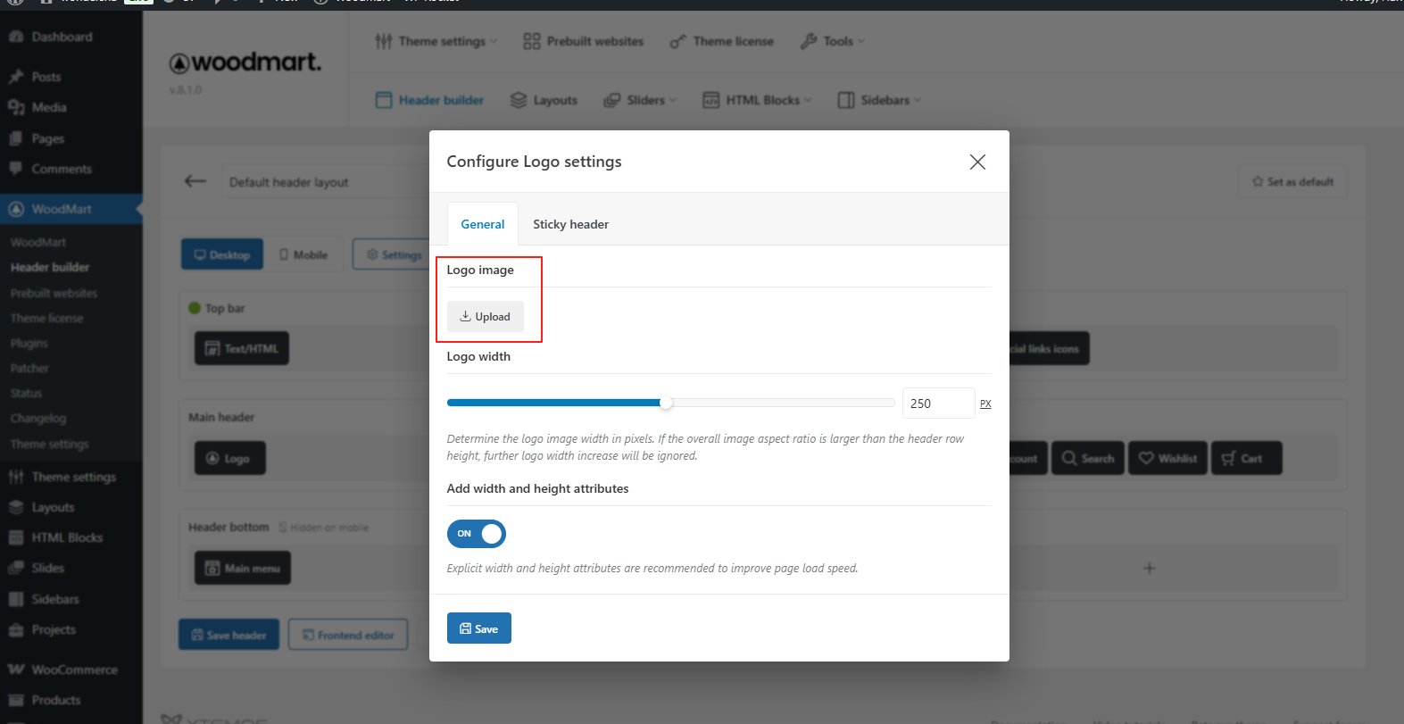 图片[4]-完整设置 WoodMart 头部布局与导航菜单的方法